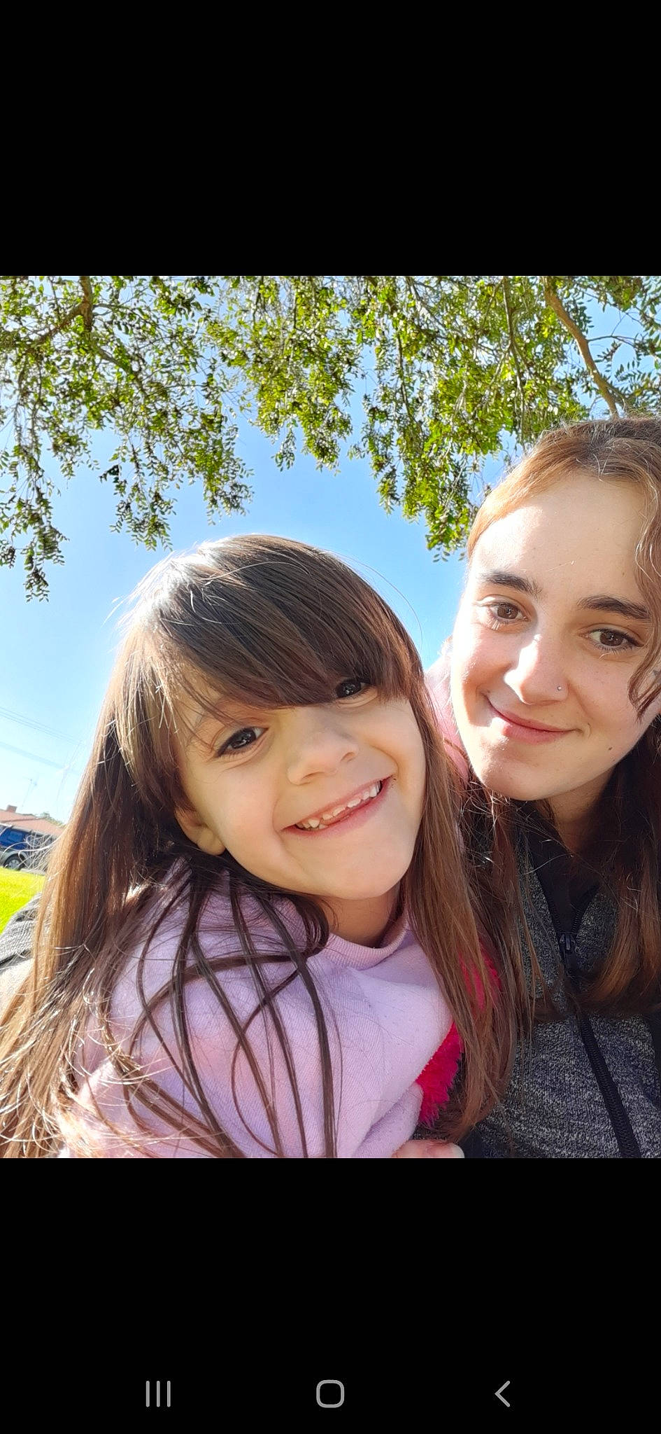 Ruby is registered to the contest to win money with this photo: beauty, cheek, child, face, friendship, fun, grass, hair, hairstyle, happy, joy, lip, long_hair, nose, people, person, photograph, photography, selfie, smile