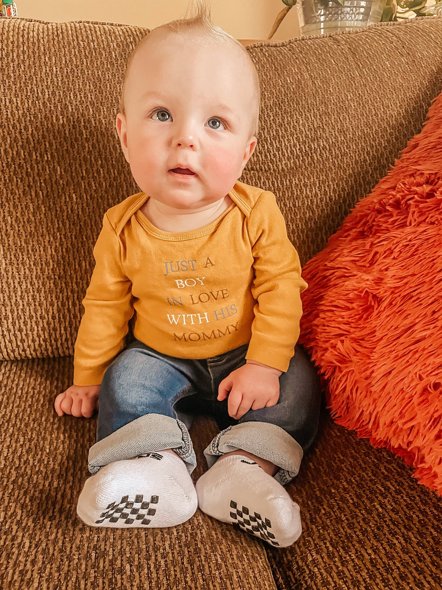 Echo joined the competition — help win amazing prizes! baby, baby_toddler_clothing, chair, cheek, child, comfort, couch, finger, floor, flooring, foot, fur, knee, pattern, person, sitting, skin, sleeve, t_shirt, toddler