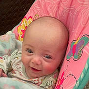 Leona Grace joined the competition — help win amazing prizes! baby, babylaughing, bed, blanket, crib, cushion, face, furniture, happy, head, homedecor, infantbed, laughing, newborn, person, photography, portrait, quilt, sleeping, smile