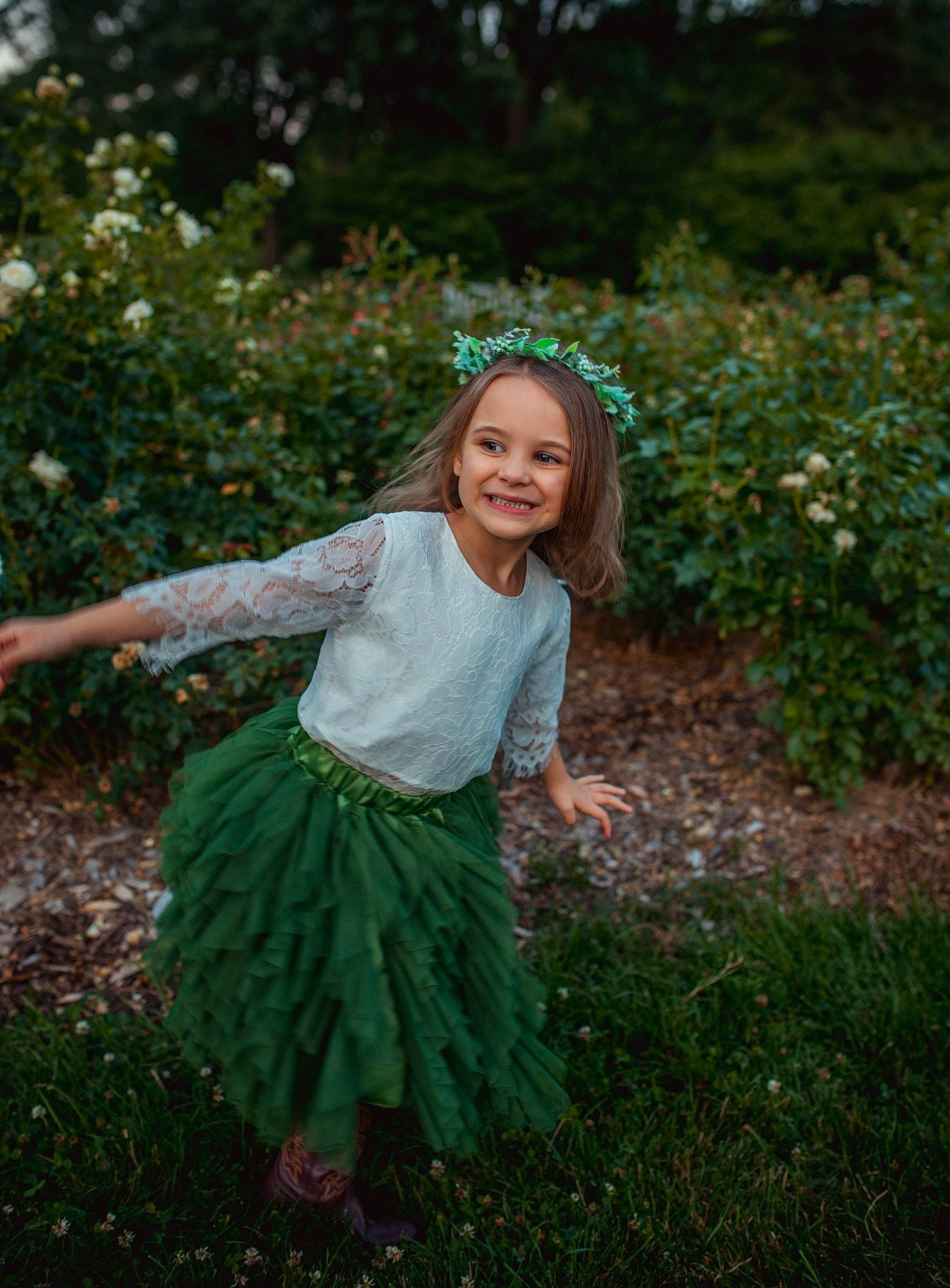 Lindsey joined the competition — help win amazing prizes! branch, day_dress, eye, face, flash_photography, forest, grass, grassland, happy, head, iris, joy, long_hair, meadow, people_in_nature, person, plant, smile, sunlight, toddler