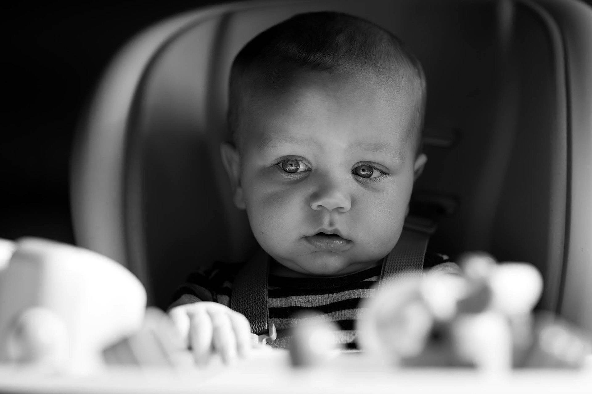 Kingston joined the competition — help win amazing prizes! black, black_and_white, child, face, facial_expression, head, human_positions, infant, male, monochrome, monochrome_photography, people, person, photograph, photography, portrait, portrait_photography, smile, toddler, white