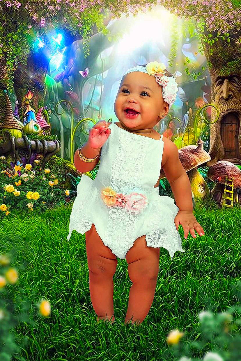 Anayah joined the competition — help win amazing prizes! baby, baby_toddler_clothing, botany, chair, flower, fun, grass, green, happy, headwear, joy, lawn, light, meadow, nature, people_in_nature, person, petal, pink, plant