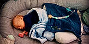 Mathis participe au concours pour gagner de l'argent avec cette photo : baby, blanket, blue, child, comfort, cozy, crib, cute, fabric, infant, name, nursery, pacifier, personalized, pillow, polka_dot, rest, sleeping, soft_toy, toy