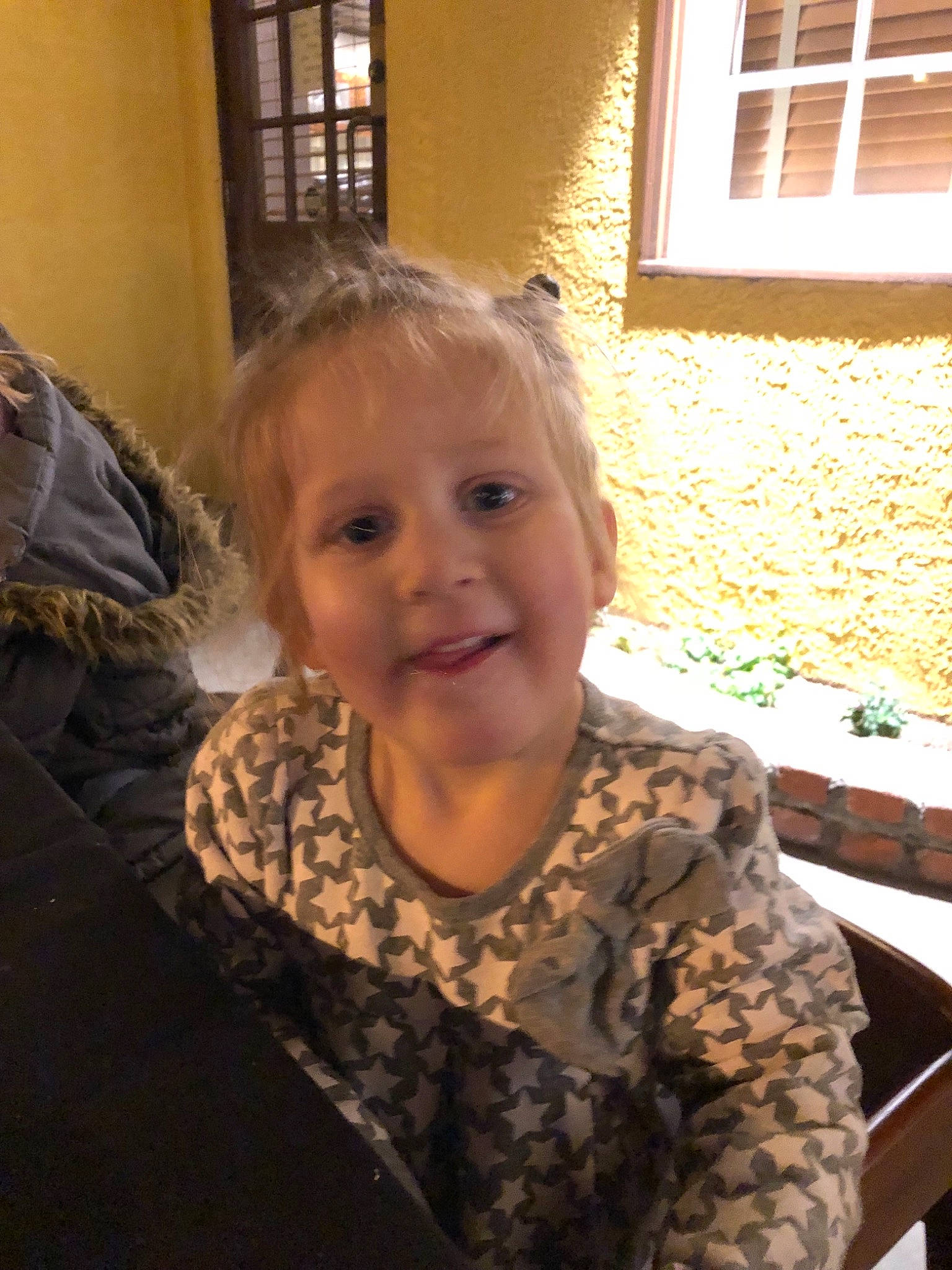 Aidyn is registered to the contest to win money with this photo: child, face, head, joy, person, smile, toddler