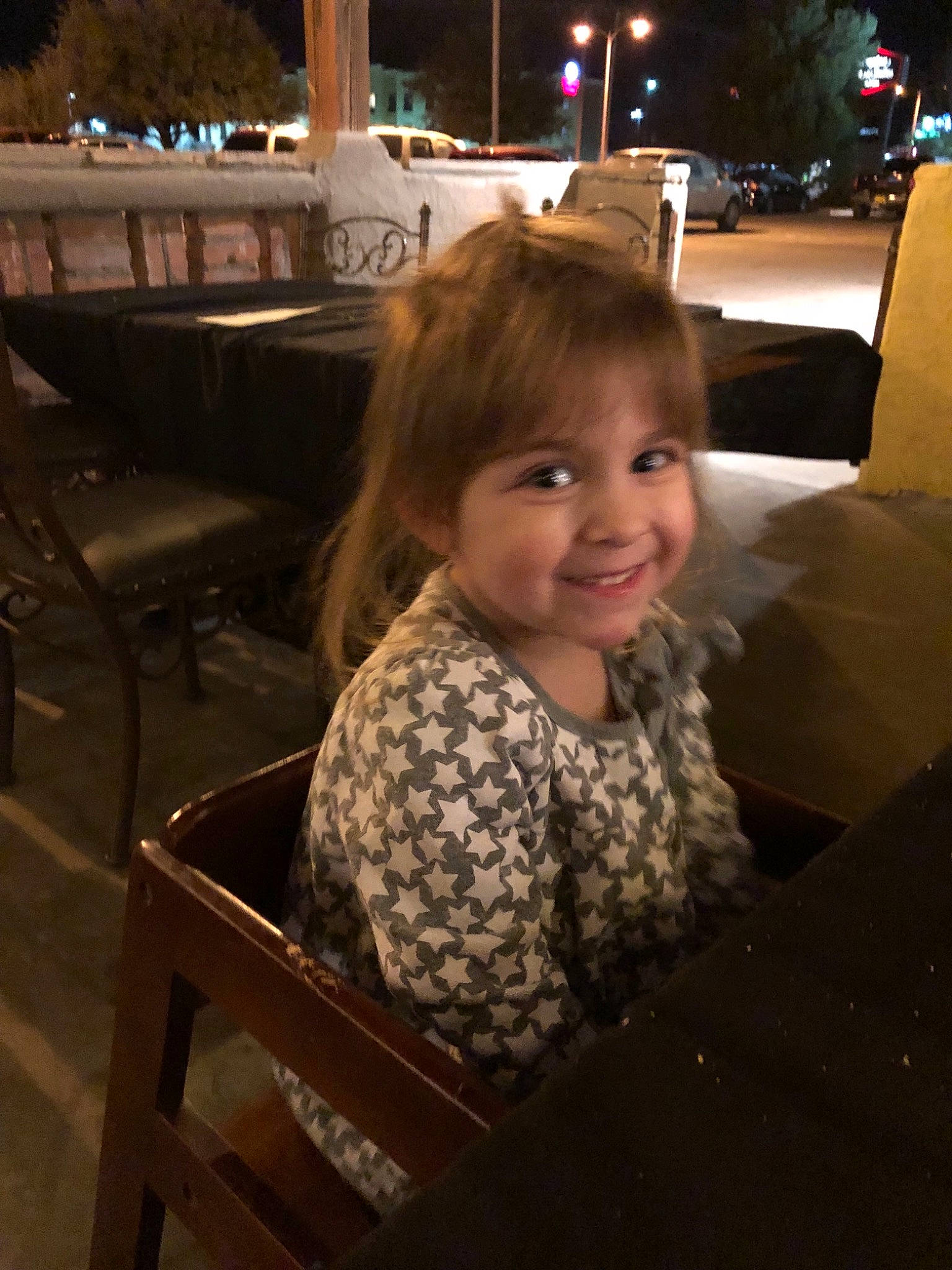 Adalyne is registered to the contest to win money with this photo: child, eye, face, hair, hairstyle, head, joy, person, sitting, smile, toddler