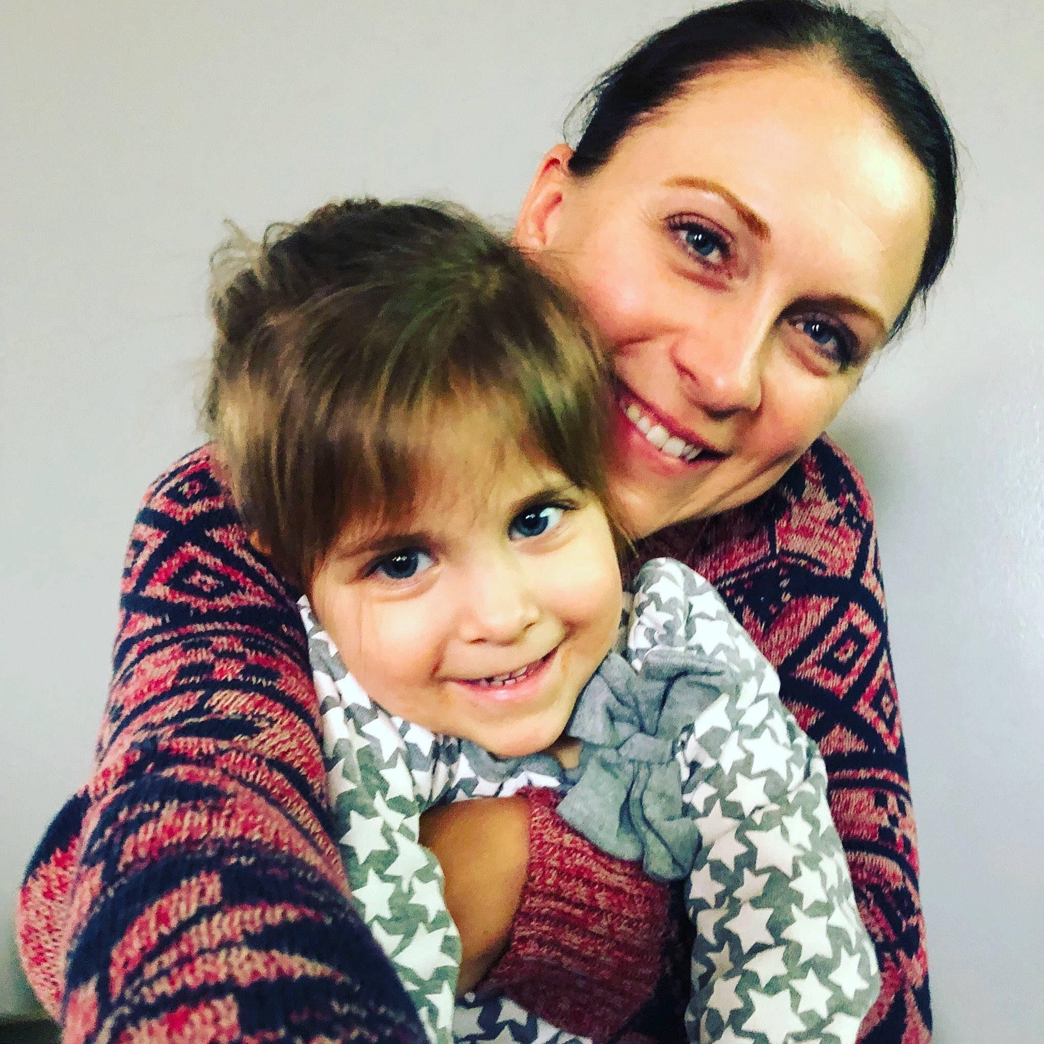 Adalyne is registered to the contest to win money with this photo: cheek, child, daughter, eye, face, family, fun, hairstyle, happy, hug, joy, love, mother, people, person, photography, sibling, skin, smile, toddler