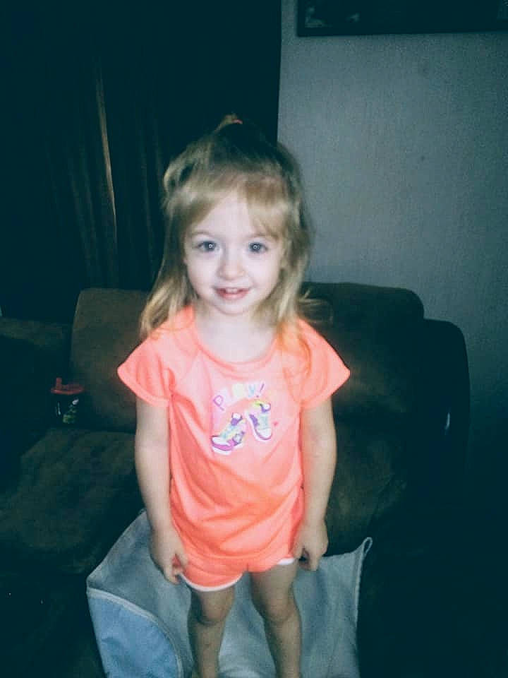 Reagan joined the competition — help win amazing prizes! blond, cheek, child, chin, eye, face, fun, hair, hairstyle, head, iris, joy, lip, person, shoulder, skin, smile, snapshot, standing, t_shirt