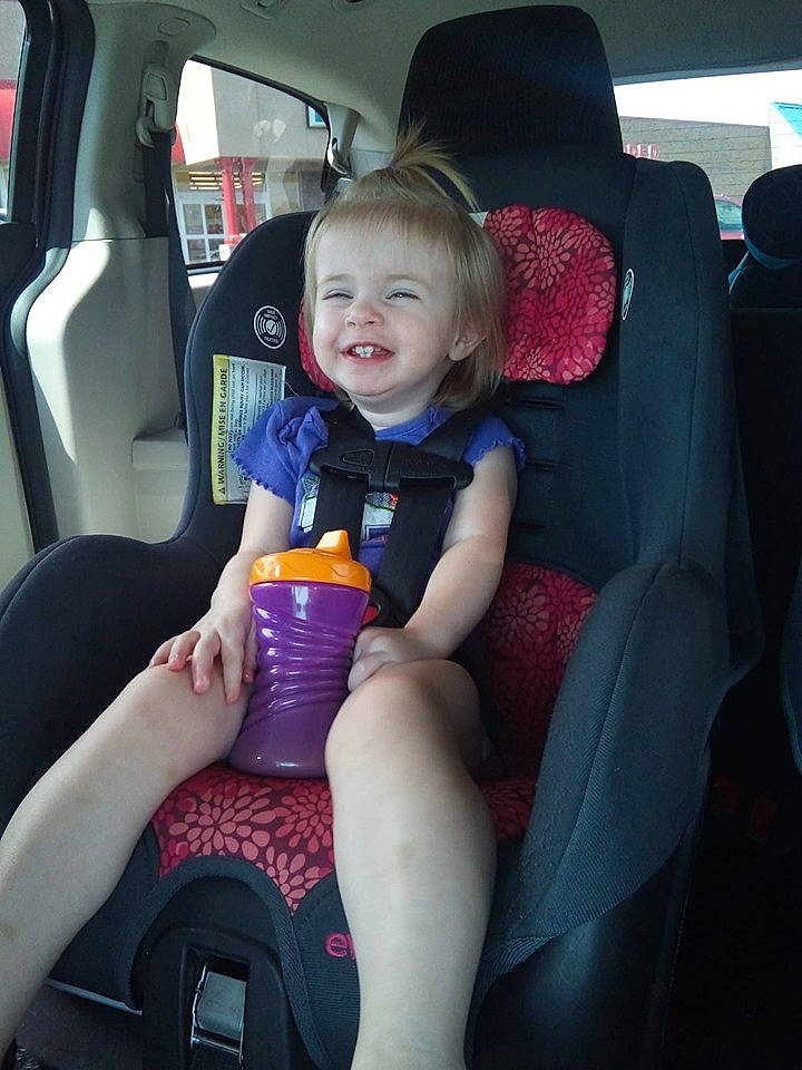 Olivia Jade joined the competition — help win amazing prizes! auto_part, baby_in_car_seat, car, car_seat, car_seat_cover, child, family_car, fun, head_restraint, joy, luxury_vehicle, passenger, person, plant, seat_belt, sitting, smile, toddler, vacation, vehicle