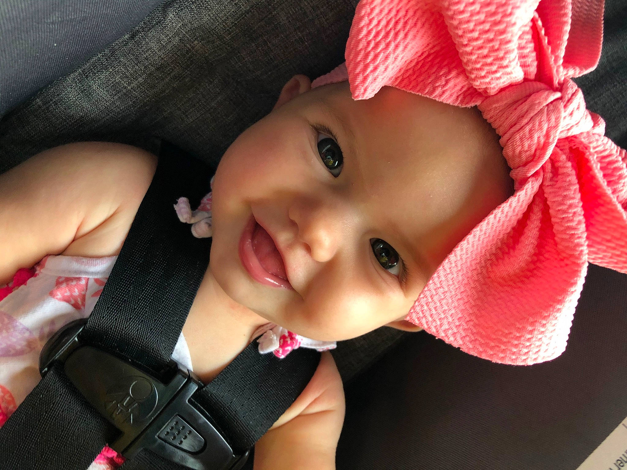 Makenna joined the competition — help win amazing prizes! baby, beauty, cheek, child, child_model, eye, face, finger, hand, head, headgear, headwear, lip, mouth, neck, nose, person, photography, pink, product