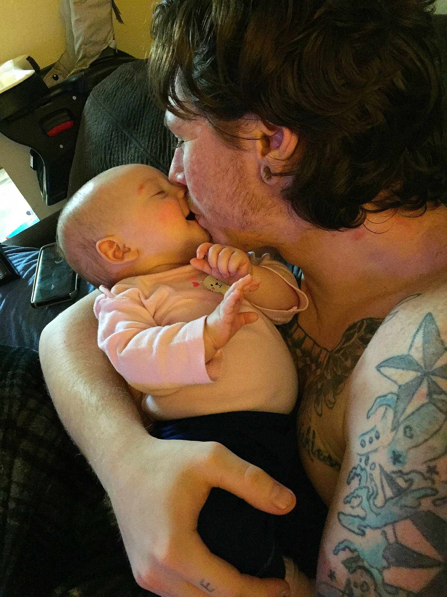 Lyla Grace is registered to the contest to win money with this photo: baby, birth, cheek, child, finger, hand, interaction, nose, person, skin, tattoo, toddler