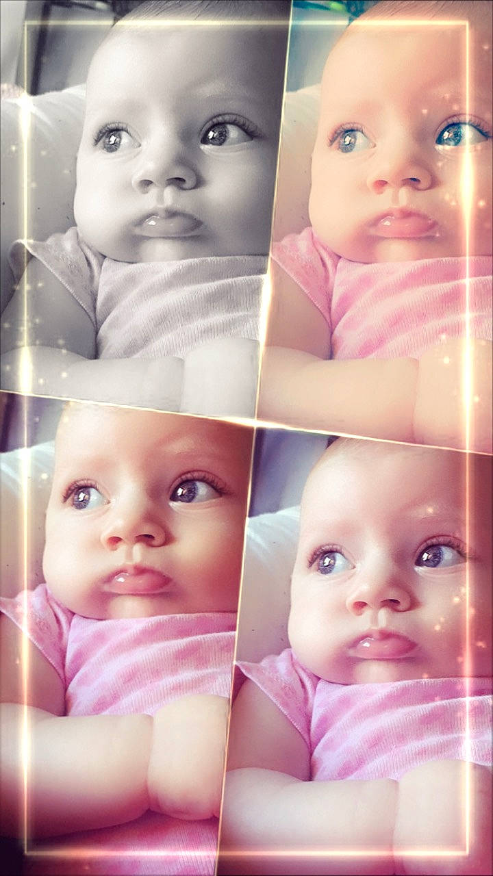 Lyla Grace is registered to the contest to win money with this photo: baby, cheek, child, close_up, eye, eyebrow, face, facial_expression, head, iris, lip, nose, person, photograph, photography, photomontage, pink, selfie, skin, smile