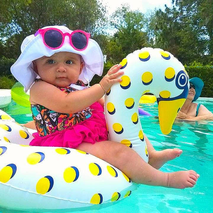 Leeloo joined the competition — help win amazing prizes! amusement_park, baby_float, child, fun, games, headwear, infant, inflatable, leisure, person, play, product, recreation, smile, summer, swimming_pool, swimwear, toddler, toy, vacation