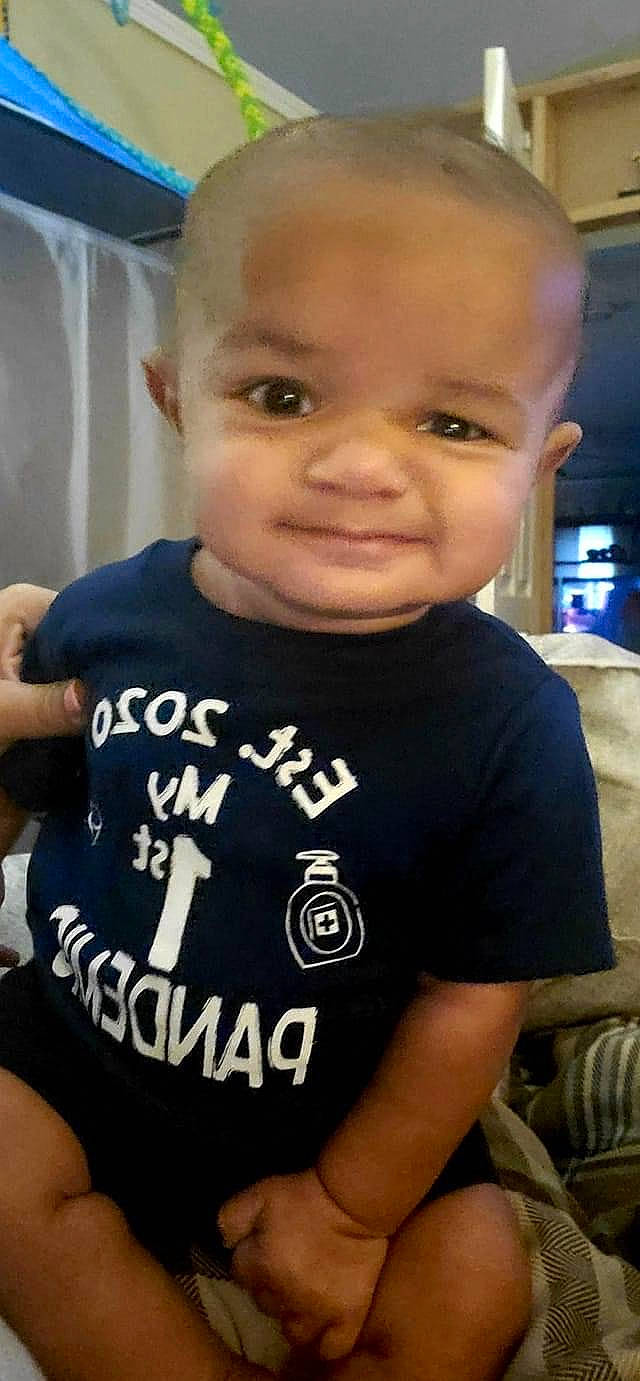 Jaxsyn joined the competition — help win amazing prizes! arm, baby, baby_products, baby_toddler_clothing, cheek, child, cool, face, head, person, product, sleeve, smile, t_shirt, toddler, top