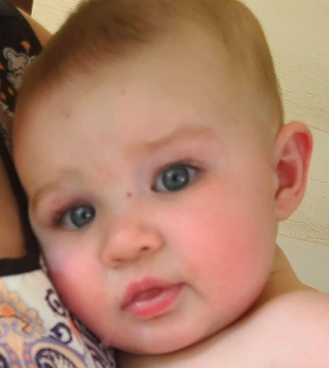 Danielle joined the competition — help win amazing prizes! baby, baby_toddler_clothing, blond, cheek, child, ear, eye, eyebrow, eyelash, forehead, happy, human_body, iris, lip, mouth, neck, nose, person, skin, smile