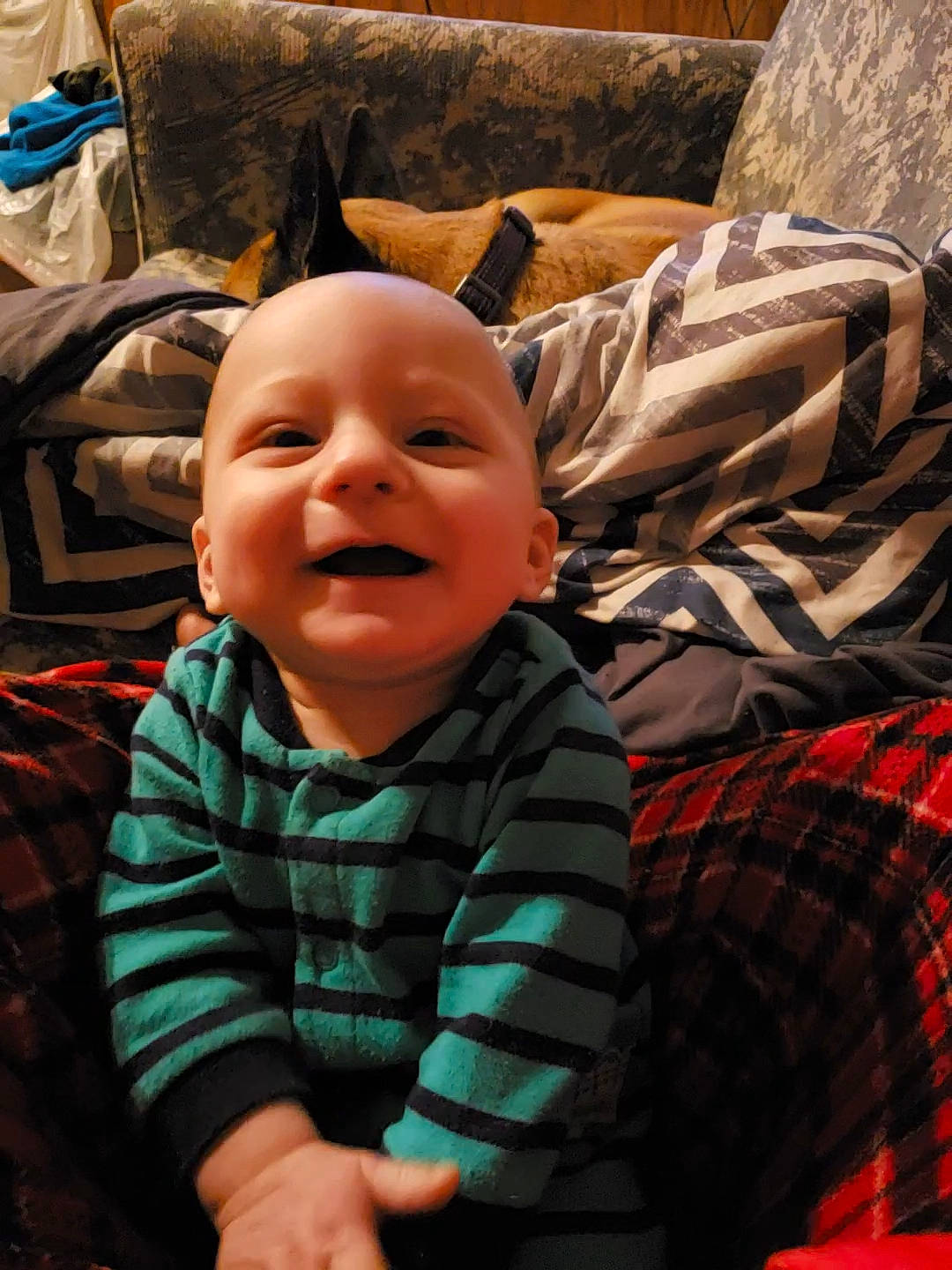 Ralph joined the competition — help win amazing prizes! baby, cheek, child, chin, eye, face, facial_expression, head, laugh, nose, person, skin, smile, toddler