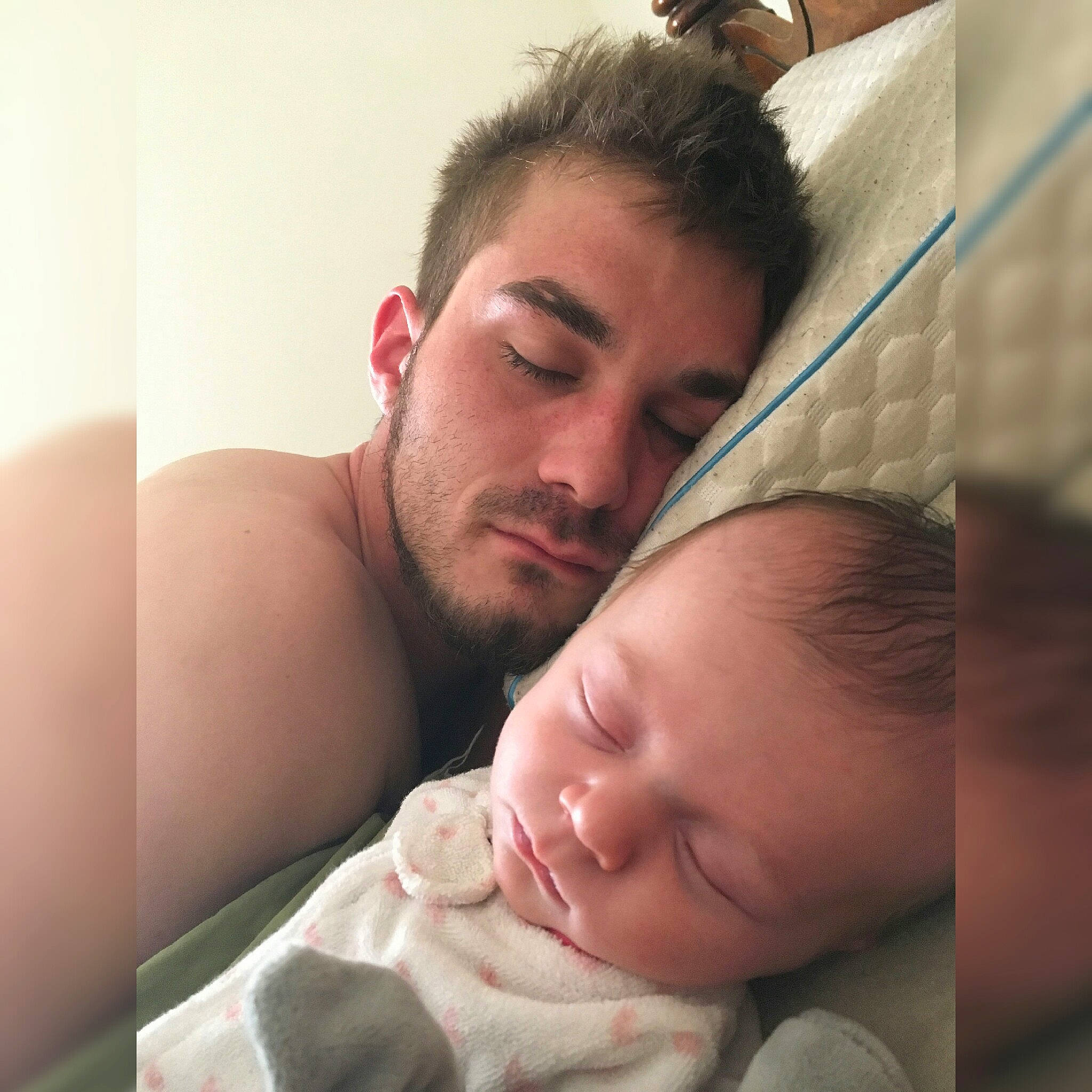 Ezmae is registered to the contest to win money with this photo: baby, baby_sleeping, bedtime, birth, cheek, child, childbirth, eye, father, gesture, happy, love, mother, mouth, nap, nose, person, skin, sleep, toddler