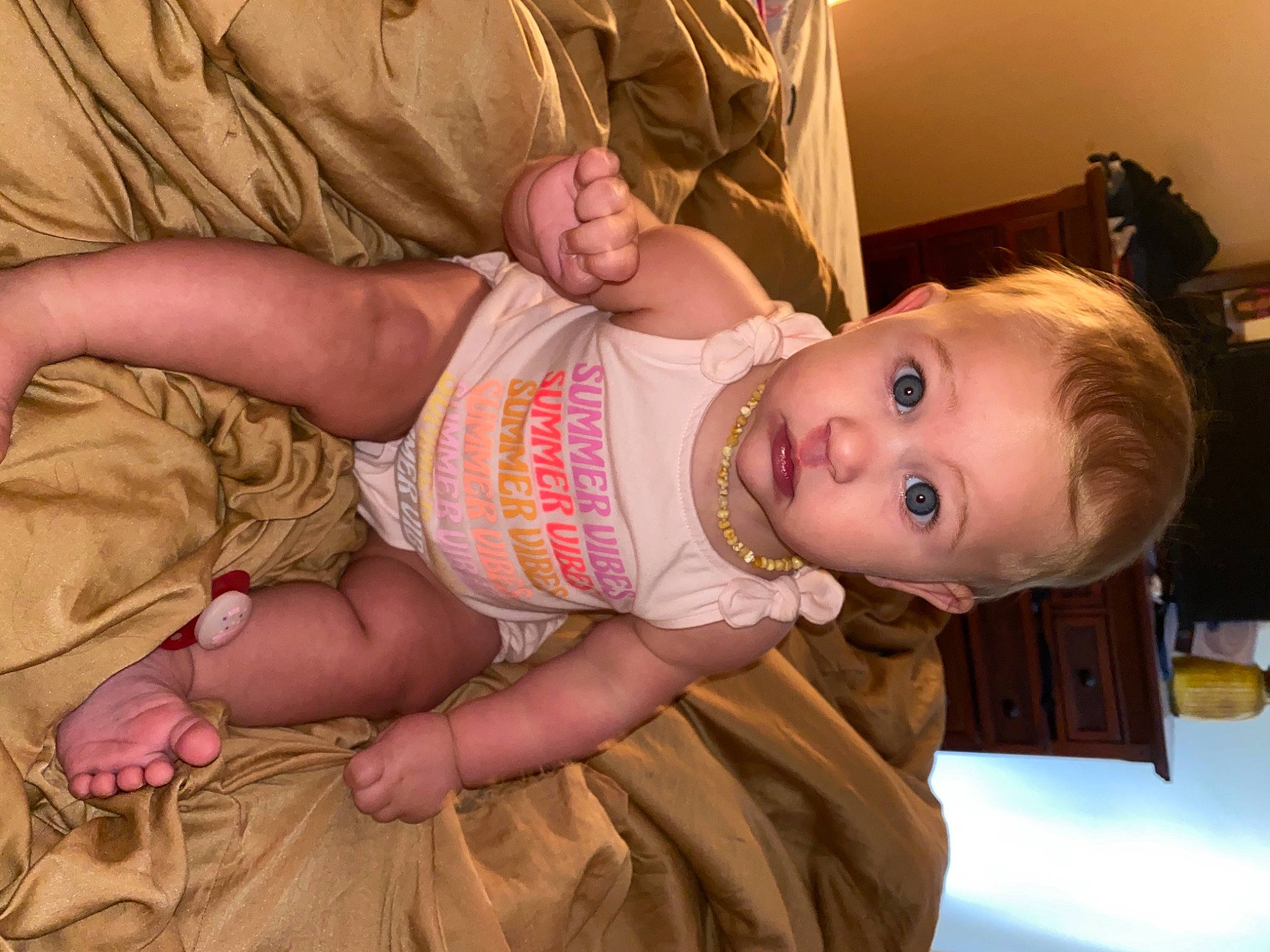 Havanna is registered to the contest to win money with this photo: abdomen, arm, baby, baby_toddler_clothing, cheek, eye, finger, fun, hand, happy, head, human, human_body, iris, mouth, nose, person, skin, stomach, toddler