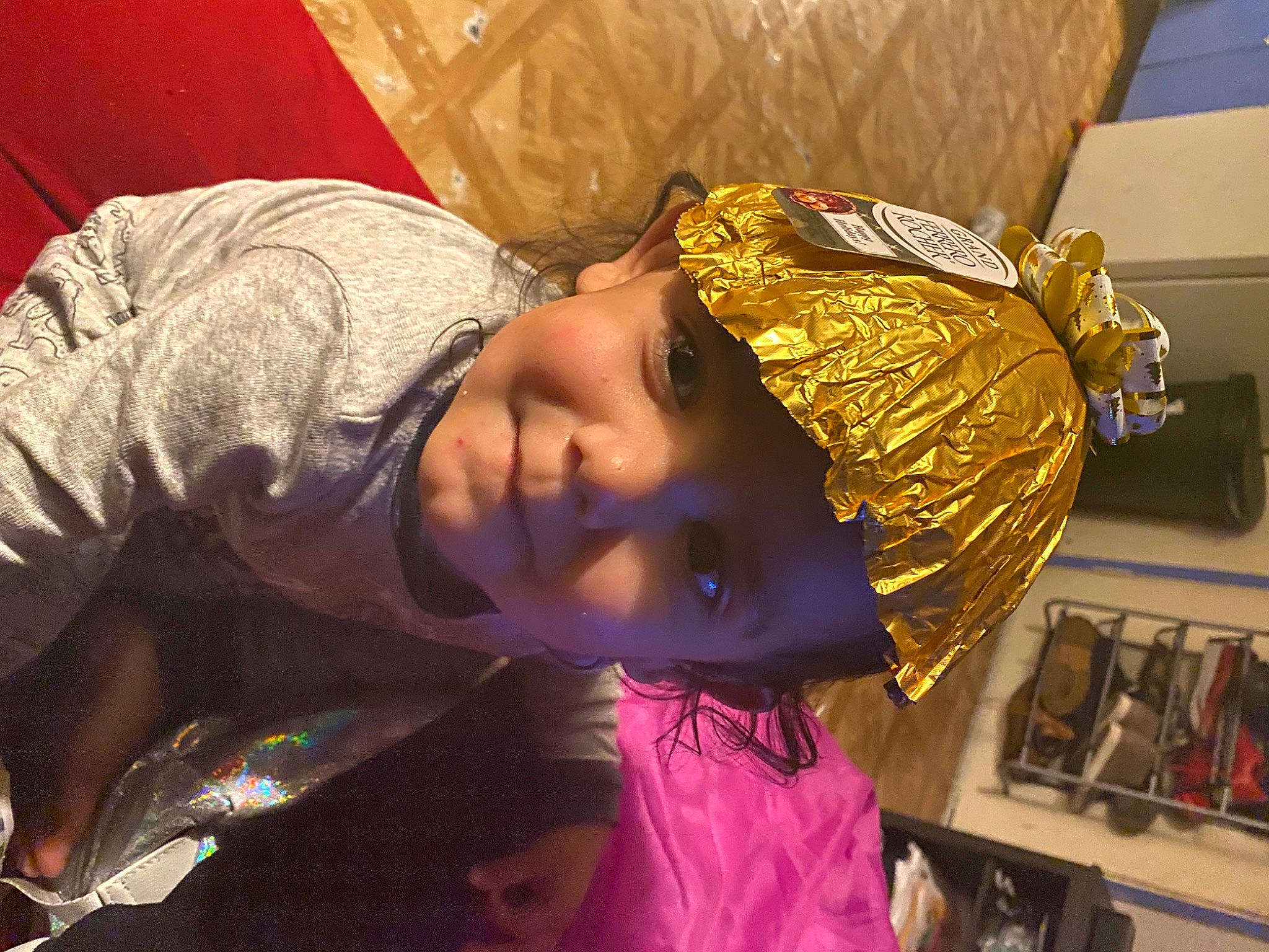 Johnnie joined the competition — help win amazing prizes! art, child, costume, event, fashion_accessory, fashion_design, fun, happy, hat, headgear, headwear, jewellery, joy, magenta, pattern, person, room, sleeve, smile, toddler