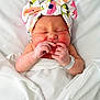 Presley is registered to the contest to win money with this photo: baby, baby_sleeping, birth, child, hair_accessory, headgear, pink, toddler