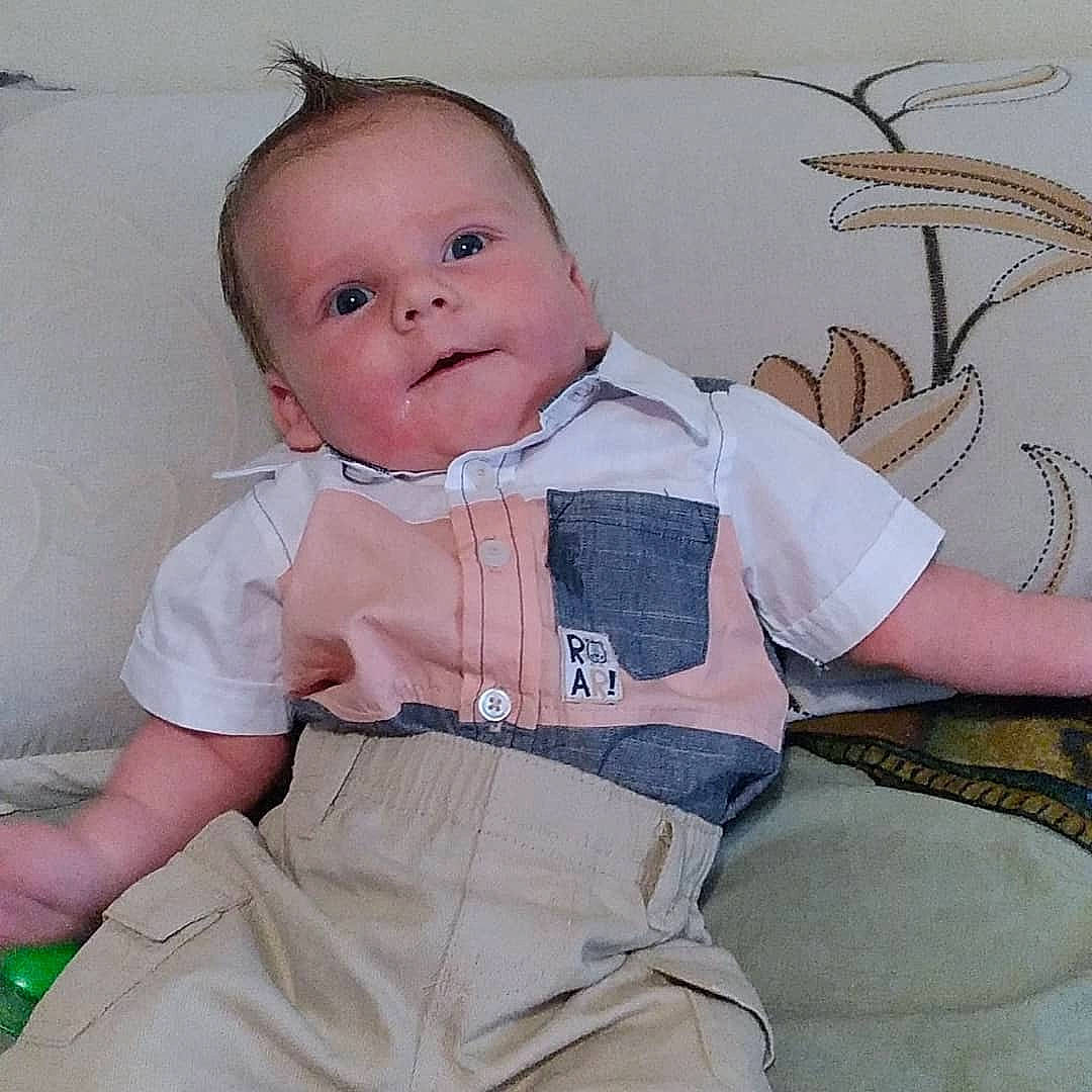 Donald joined the competition — help win amazing prizes! baby, baby_toddler_clothing, cheek, chest, child, chin, collar, comfort, eye, iris, joint, pattern, person, pink, sitting, sleeve, stomach, textile, thigh, toddler