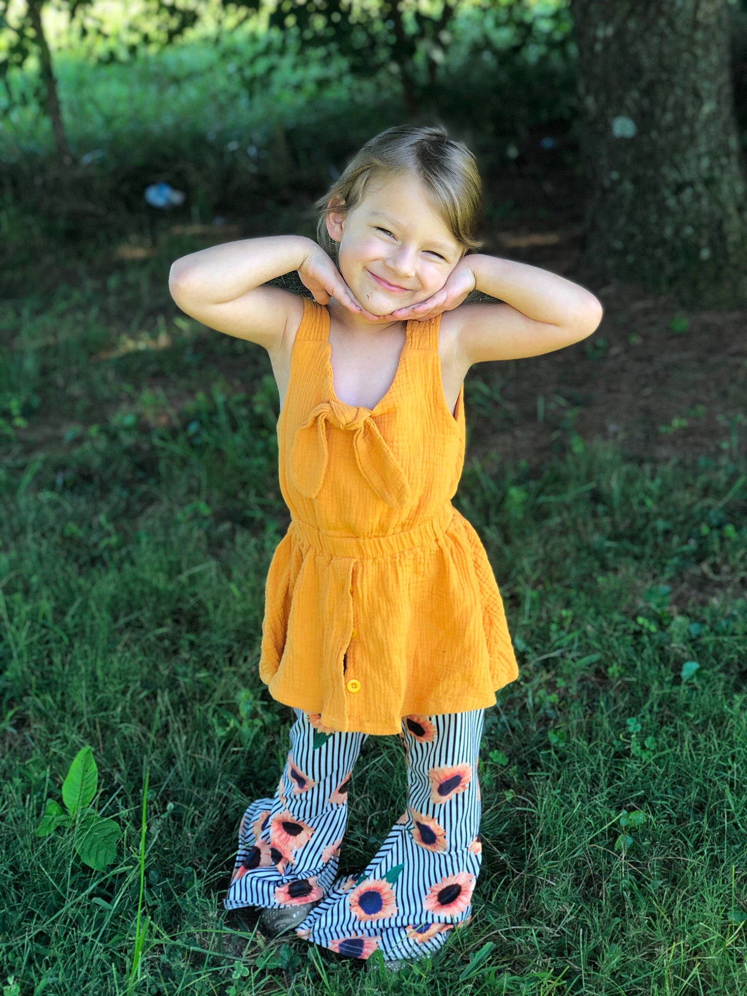 Aubree joined the competition — help win amazing prizes! baby_toddler_clothing, child, child_model, clothing, day_dress, dress, grass, grass_family, happy, human_body, joy, one_piece_garment, pattern, people_in_nature, person, photo_shoot, polka_dot, sock, summer
