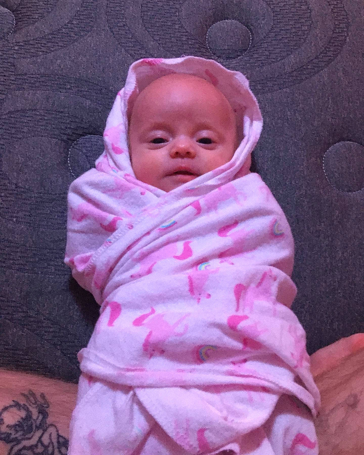 Valeria joined the competition — help win amazing prizes! baby, baby_safety, baby_sleeping, baby_toddler_clothing, bedtime, cheek, child, comfort, eye, eyebrow, head, linens, lip, magenta, person, pink, purple, sleeve, textile, toddler