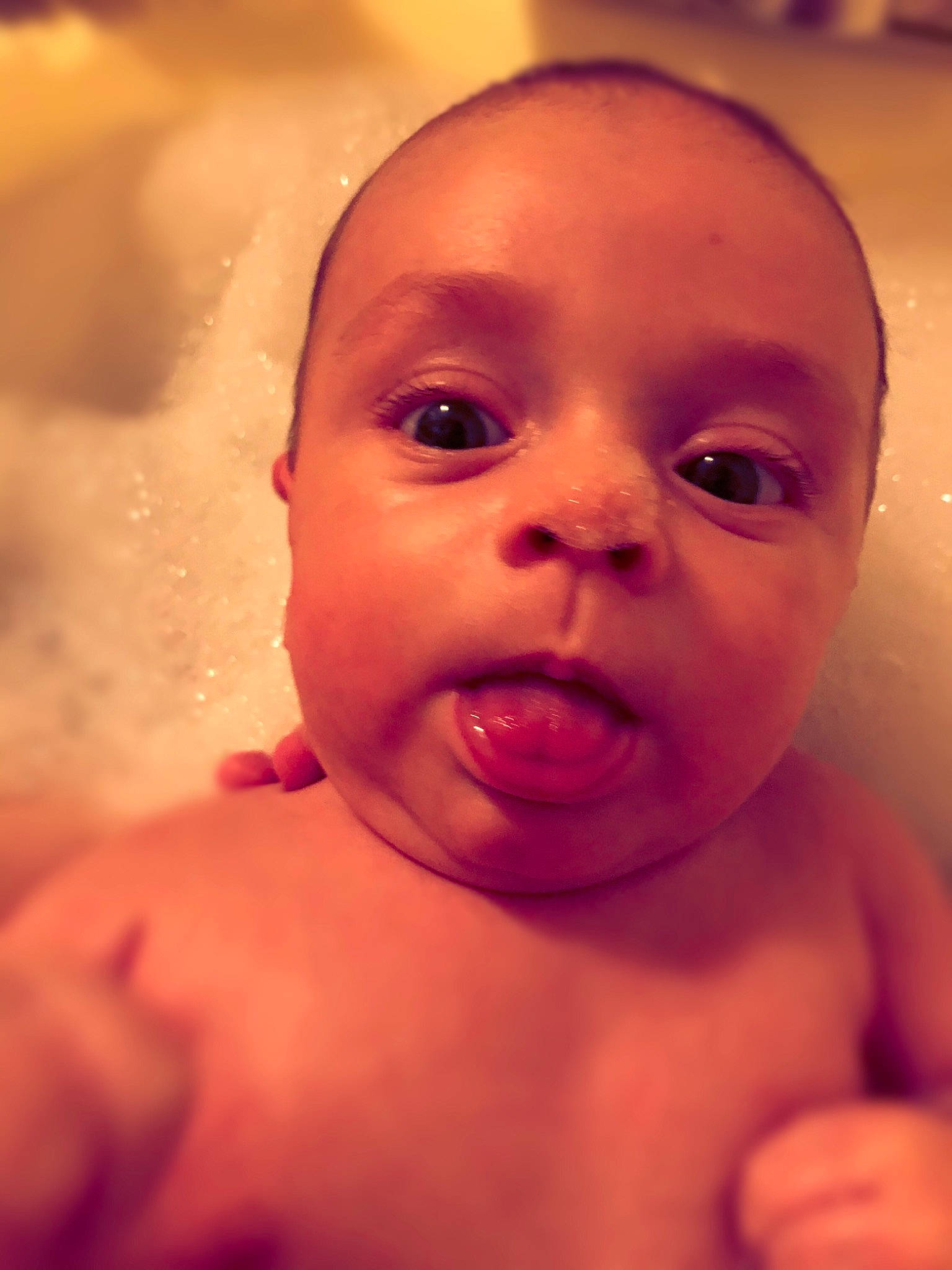 Bellamy is registered to the contest to win money with this photo: baby, cheek, chin, ear, eyebrow, eyelash, face, forehead, gesture, happy, human_body, iris, lip, mouth, muscle, neck, nose, person, skin, smile