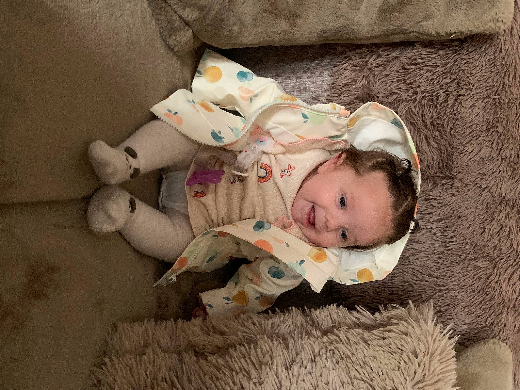 Ada joined the competition — help win amazing prizes! baby, baby_sleeping, baby_toddler_clothing, bedtime, cheek, comfort, eye, fawn, fur, happy, head, headgear, human_body, joy, linens, nap, person, sitting, stuffed_toy, toddler