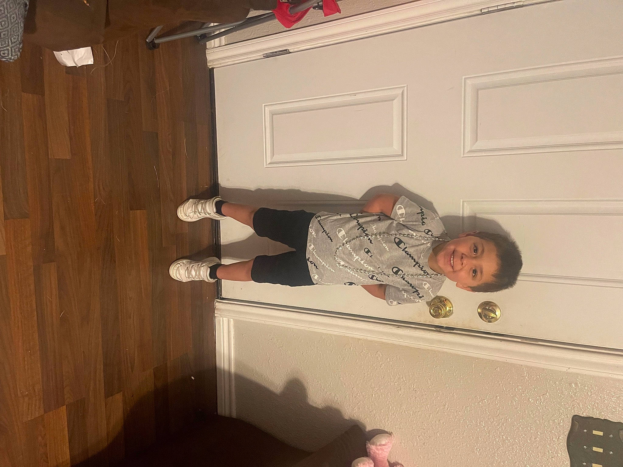 Jose joined the competition — help win amazing prizes! ceiling, comfort, door, floor, flooring, fun, hardwood, home_door, human_leg, joy, knee, pattern, person, plaster, plywood, room, thigh, varnish, wood, wood_flooring