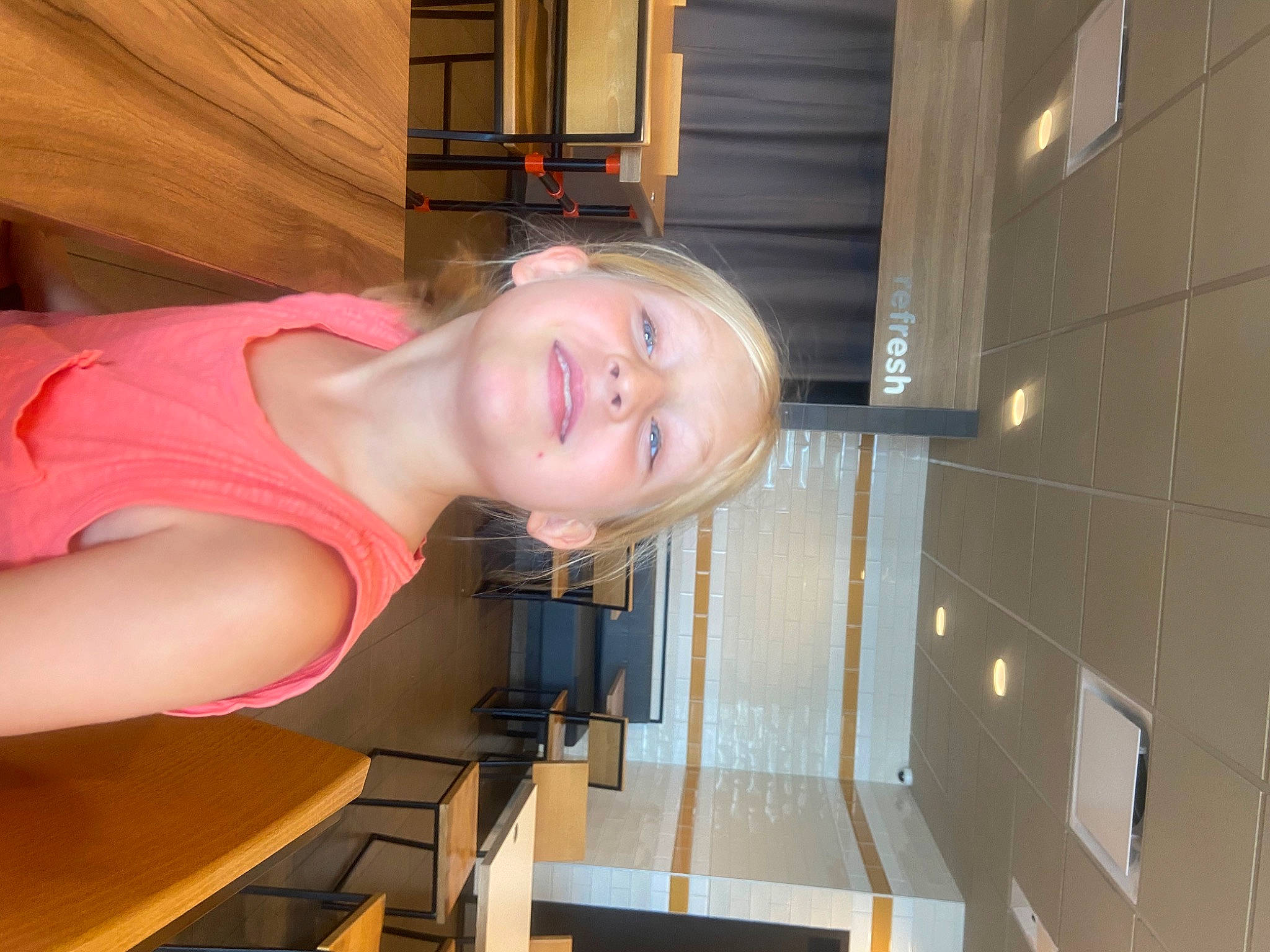 Tearcyn is registered to the contest to win money with this photo: abdomen, chest, elbow, eyelash, fun, happy, human_leg, joy, leisure, material_property, peach, person, room, smile, thigh, throat, trunk, waist, wood