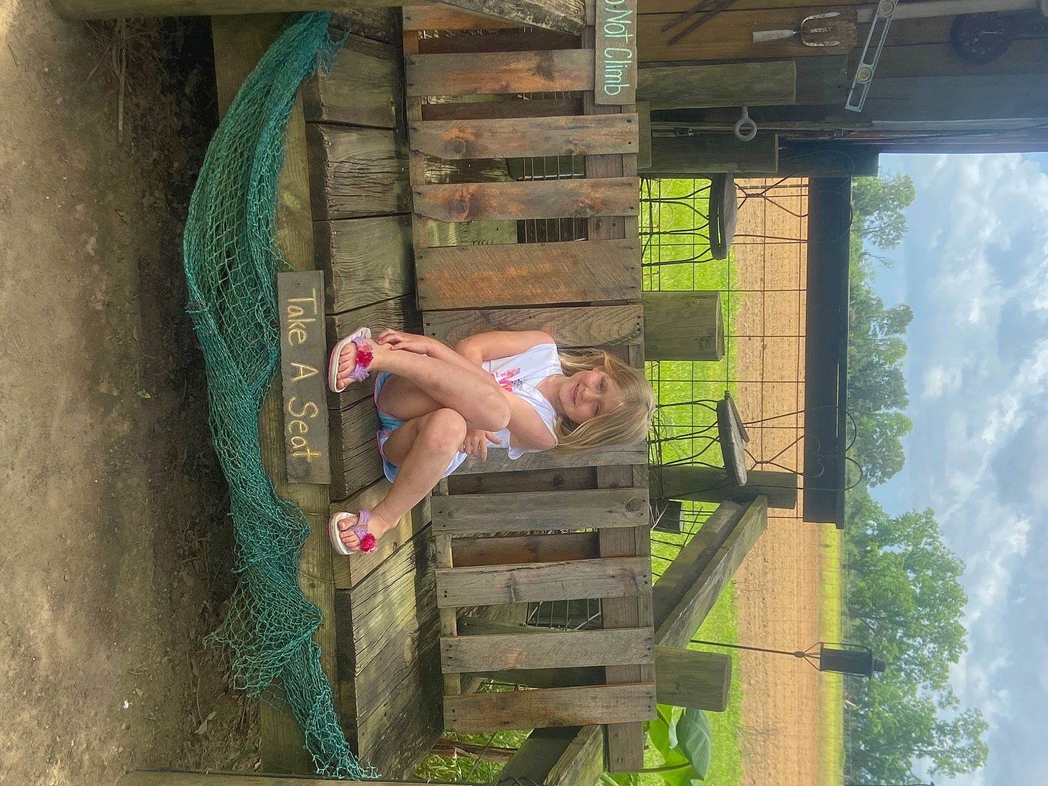 Tearcyn joined the competition — help win amazing prizes! cloud, fun, grass, happy, house, joy, landscape, leisure, outdoor_furniture, people_in_nature, person, shade, sky, thigh, toddler, tree, vacation, wood