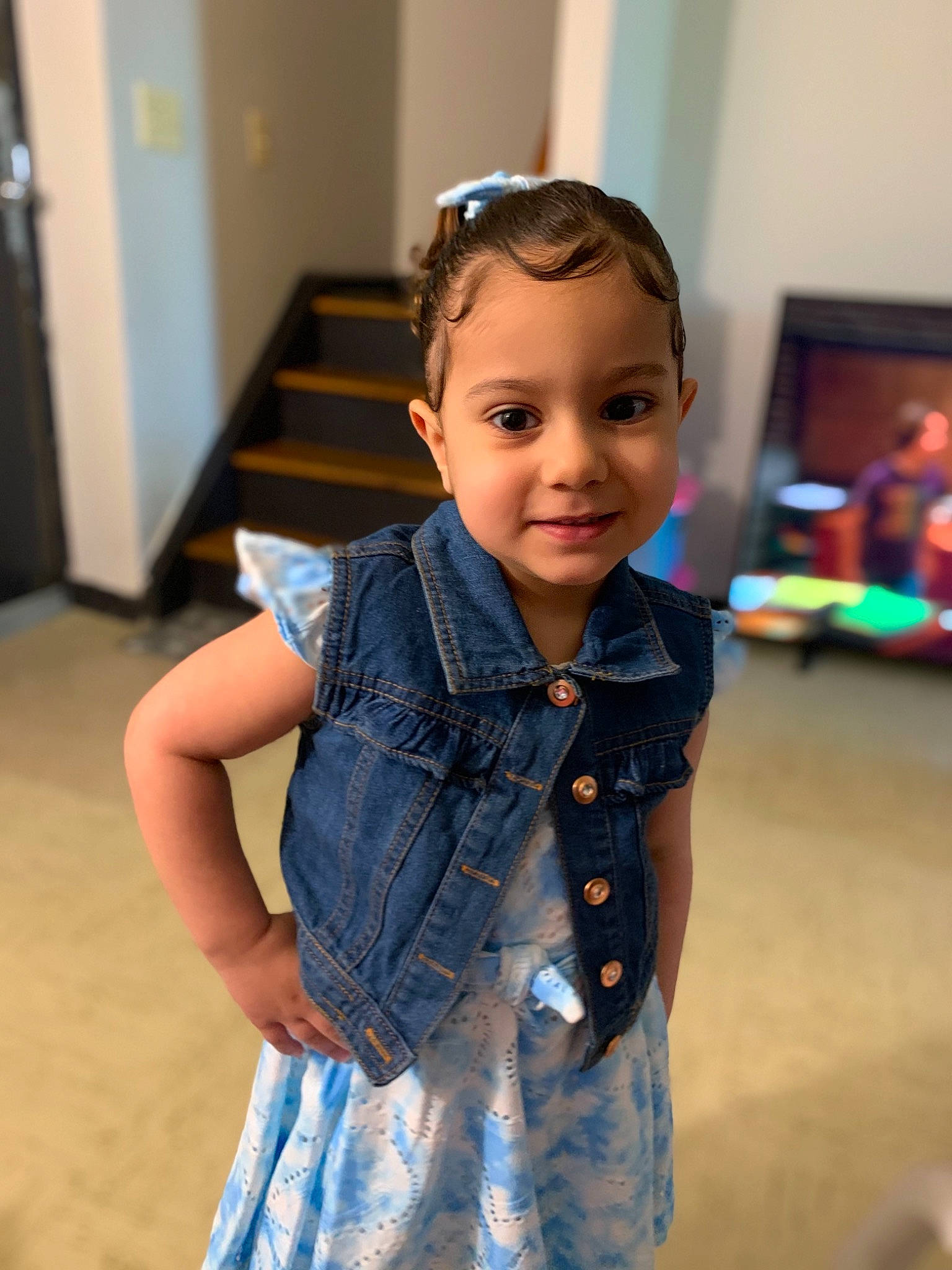 Kehlani Sulaivani joined the competition — help win amazing prizes! baby_toddler_clothing, child, costume, door, electric_blue, event, eyewear, fashion_accessory, fashion_design, formal_wear, fun, happy, iris, joy, person, picture_frame, skin, sleeve, smile, standing