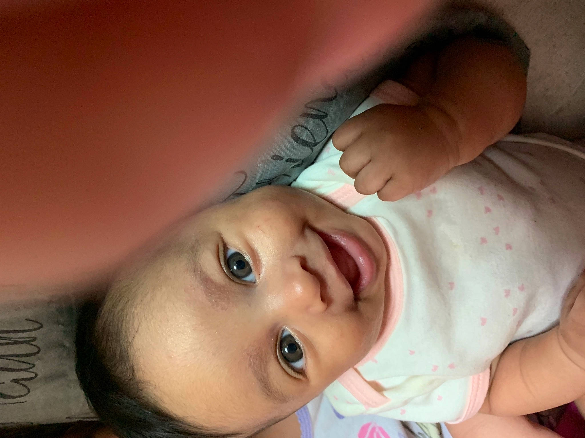 Lailani joined the competition — help win amazing prizes! baby, cheek, ear, eye, eyebrow, eyelash, finger, forehead, gesture, hair, happy, human_body, iris, joy, lip, mouth, neck, nose, person, skin