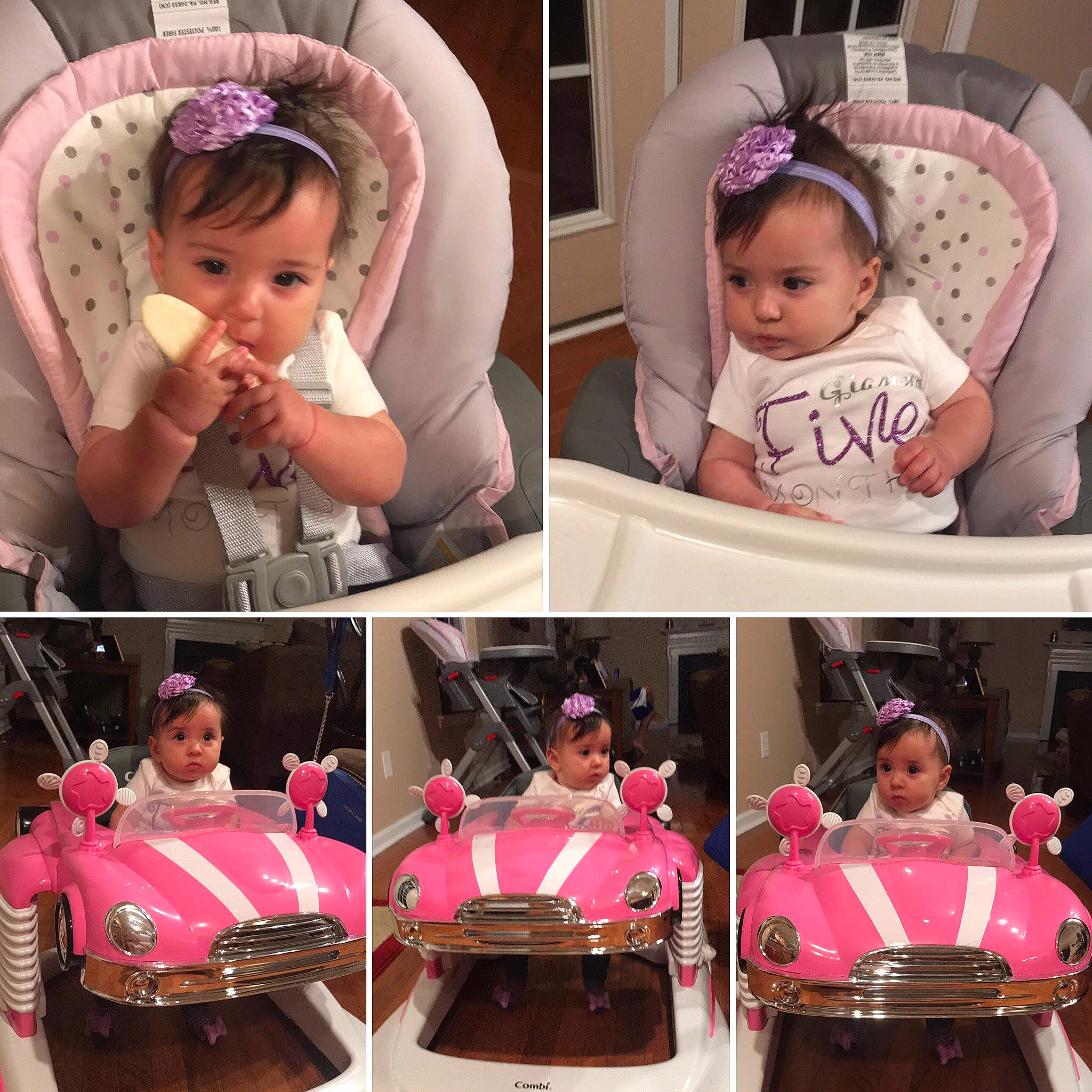 Gianna Marie joined the competition — help win amazing prizes! child, day, ear, fashion_accessory, hair_accessory, infant, person, pink, product, toddler