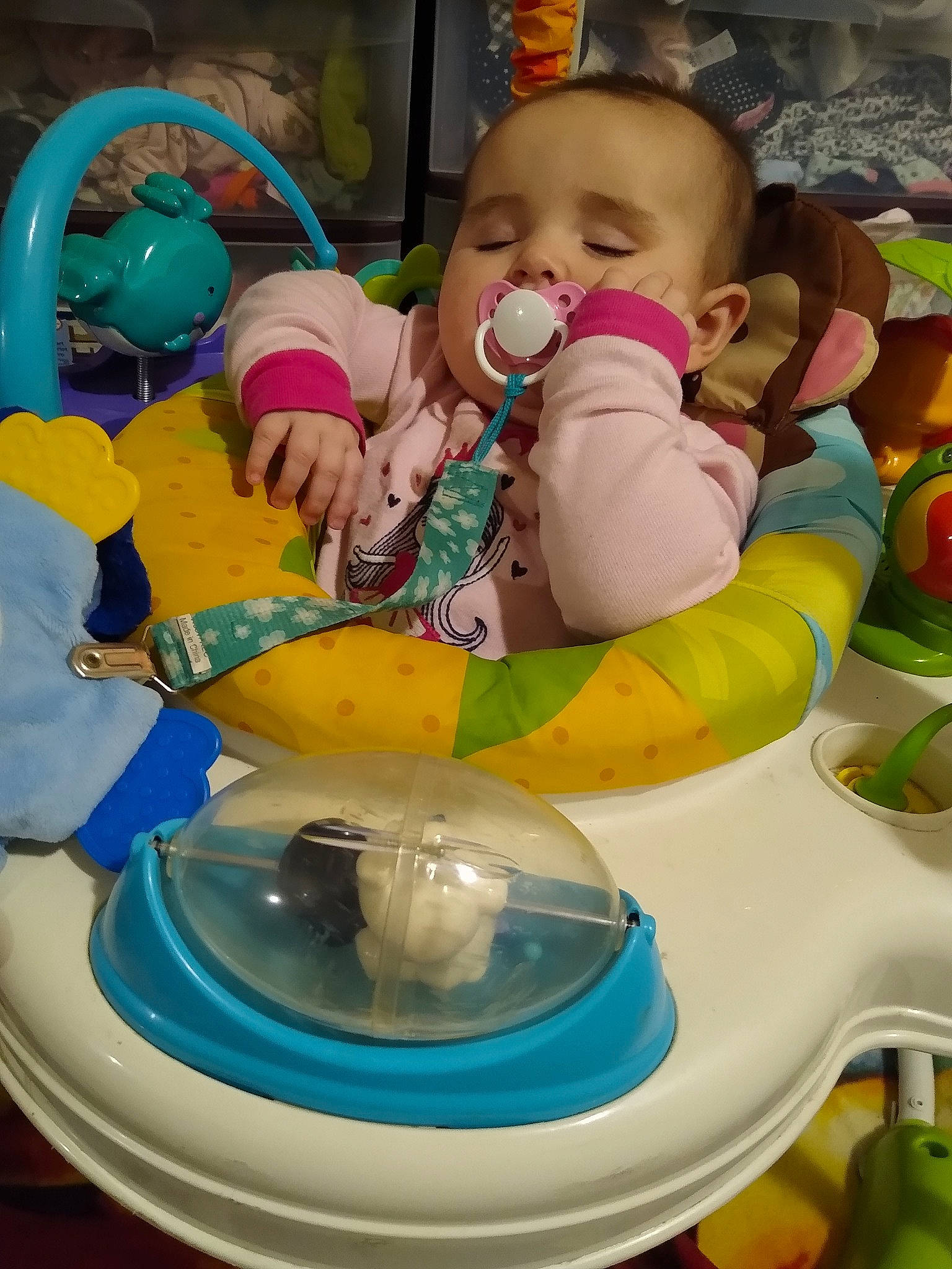 Amiah joined the competition — help win amazing prizes! baby, baby_products, baby_toys, bathing, blue, child, circle, fictional_character, fun, leisure, nonbuilding_structure, person, plastic, play, recreation, room, sitting, stuffed_toy, toddler, toy