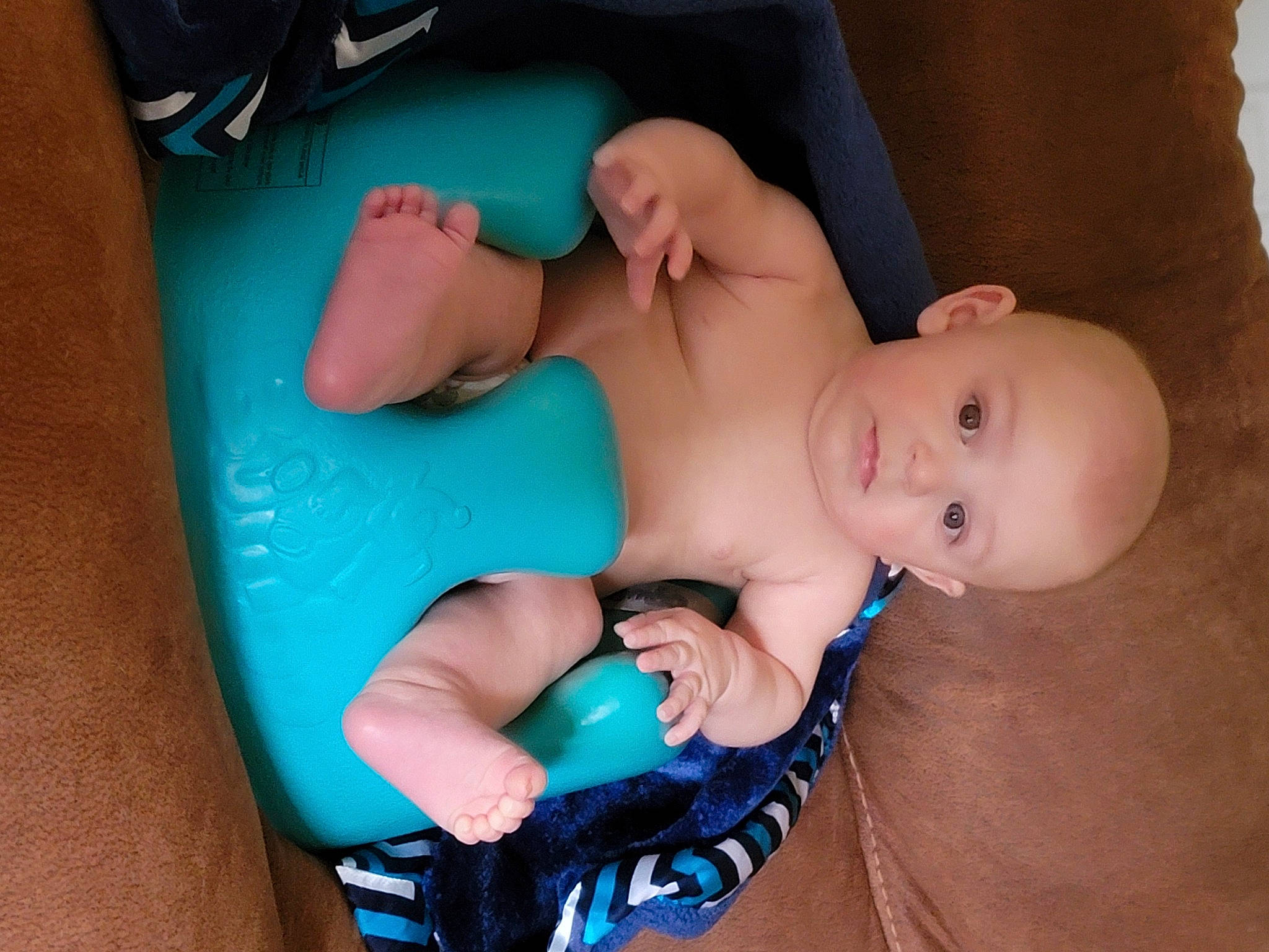 Wyatt joined the competition — help win amazing prizes! abdomen, azure, baby, baby_toddler_clothing, blue, cheek, chest, comfort, elbow, electric_blue, finger, joint, mouth, nail, person, skin, stomach, thigh, toddler, trunk