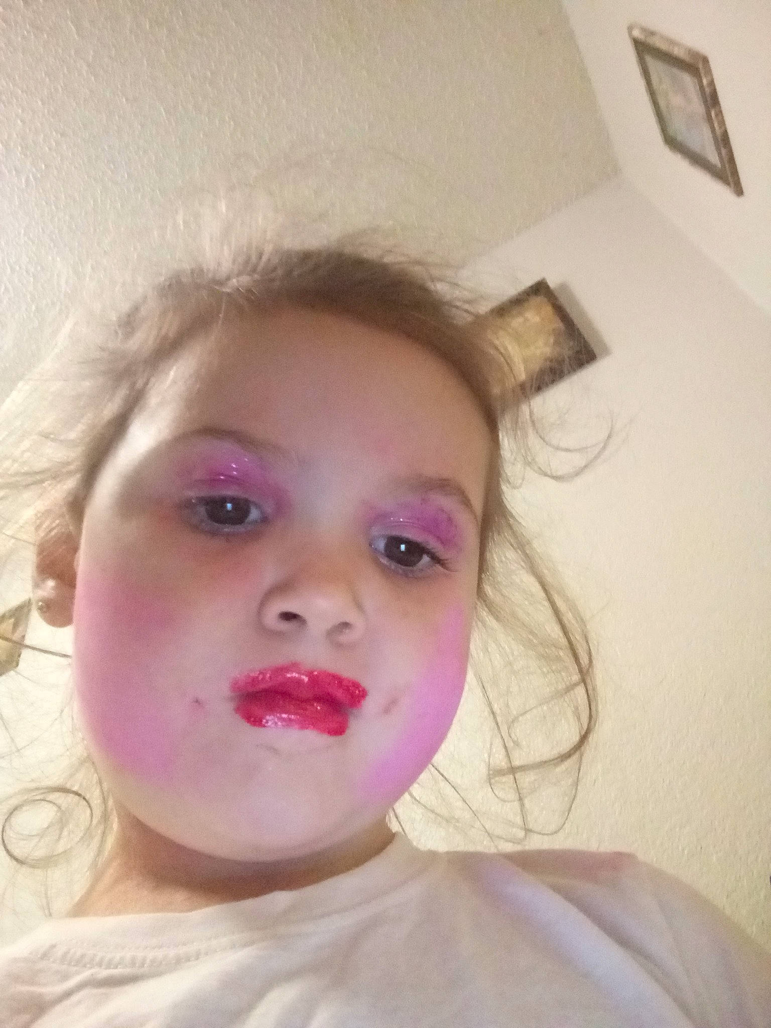 Marissa joined the competition — help win amazing prizes! cheek, child, chin, close_up, eye, eyebrow, eyelash, face, facial_expression, forehead, hair, head, lip, mouth, neck, nose, person, pink, selfie, skin