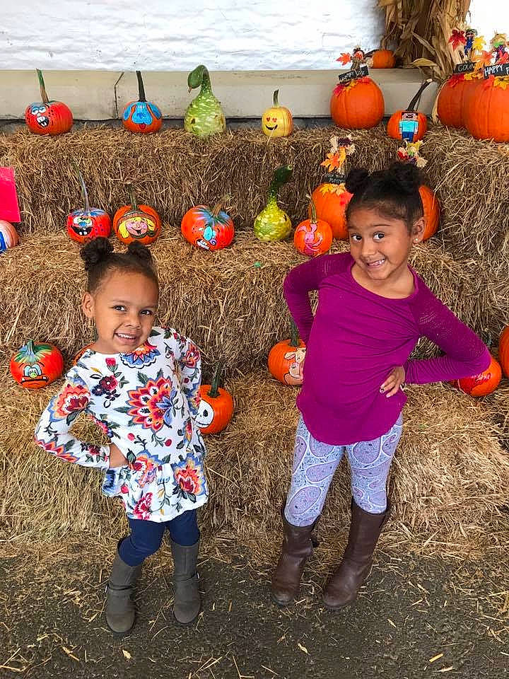Seraphina is registered to the contest to win money with this photo: adaptation, calabaza, child, fun, happy, joy, people, person, plant, play, pumpkin, smile, toddler, vegetable