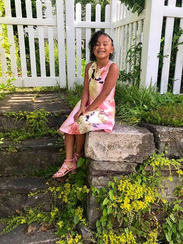 Seraphina joined the competition — help win amazing prizes! beauty, blond, botany, clothing, dress, fashion, footwear, garden, grass, green, joy, leg, pattern, person, photograph, photography, pink, shoe, sitting, spring