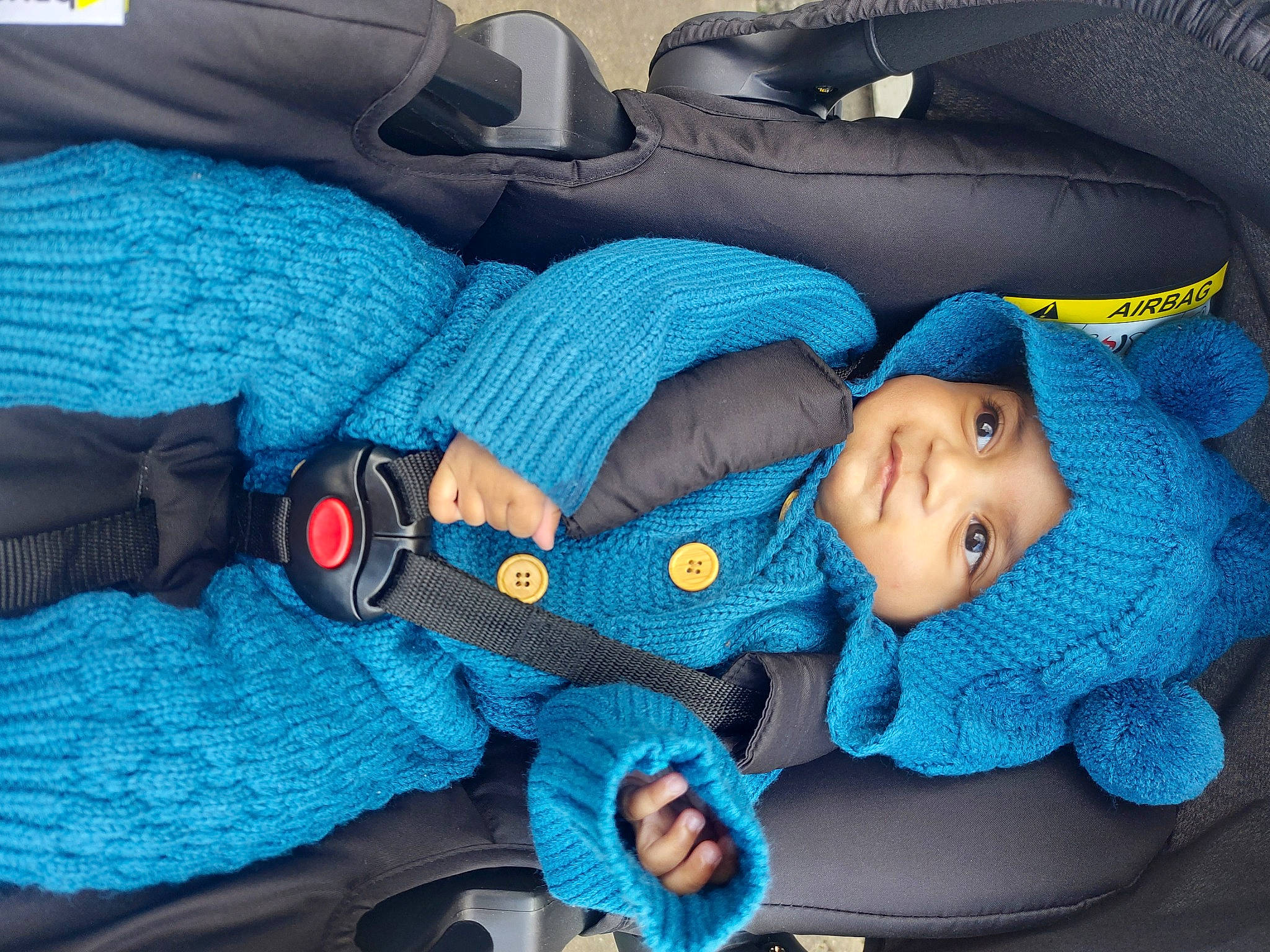 Ivan joined the competition — help win amazing prizes! auto_part, azure, baby, baby_carriage, baby_products, baby_sleeping, baby_toddler_clothing, blue, car_seat, child, comfort, electric_blue, grey, headwear, linens, nap, person, sitting, sleep, textile