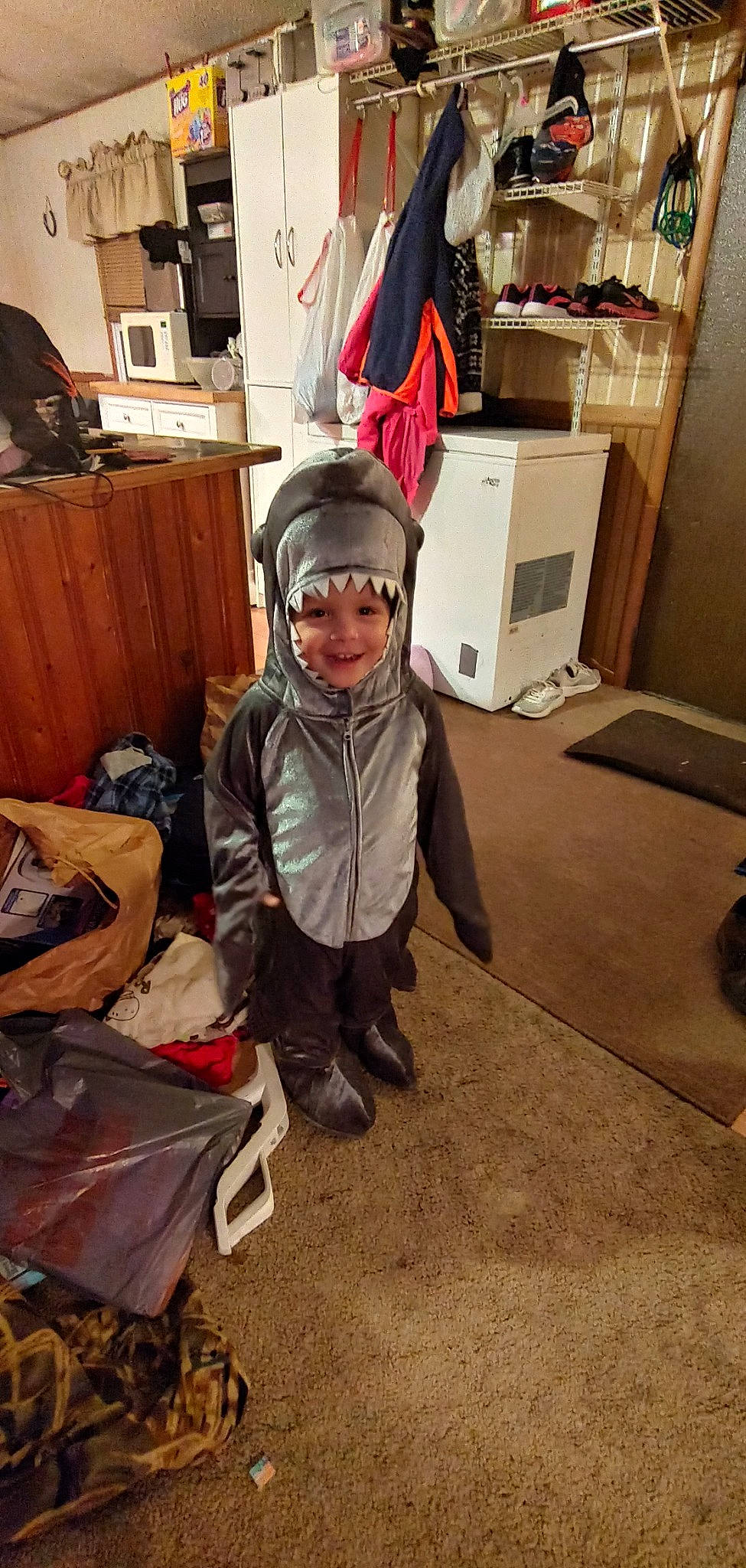 Carter is registered to the contest to win money with this photo: child, headwear, joy, person