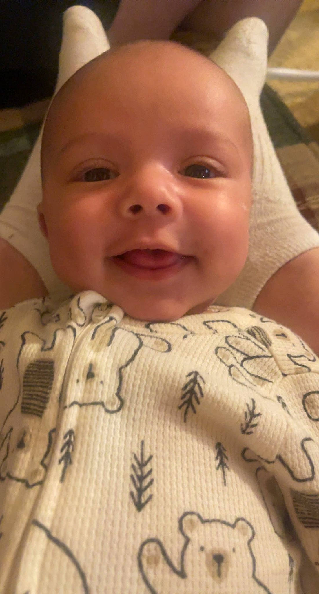 Jonah joined the competition — help win amazing prizes! baby, cheek, chin, eye, eyebrow, facial_expression, forehead, human, iris, lip, mouth, muscle, neck, nose, organ, person, skin, sleeve, smile, textile