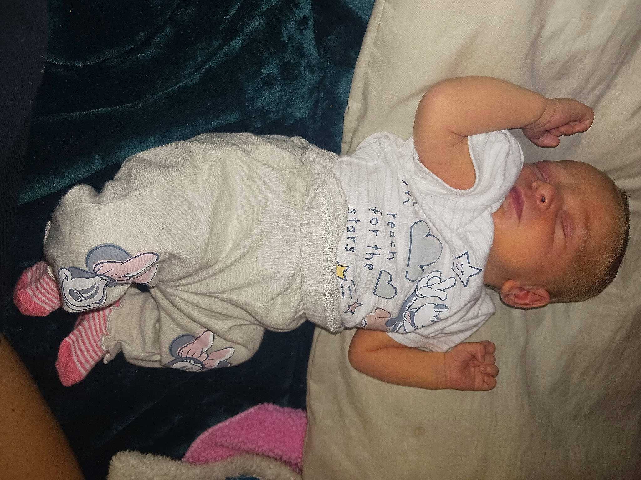 Brooklynn joined the competition — help win amazing prizes! baby, baby_products, baby_toddler_clothing, bedtime, cheek, child, comfort, elbow, finger, hand, head, human_body, mammal, mouth, person, room, sleep, sleeve, t_shirt, thumb