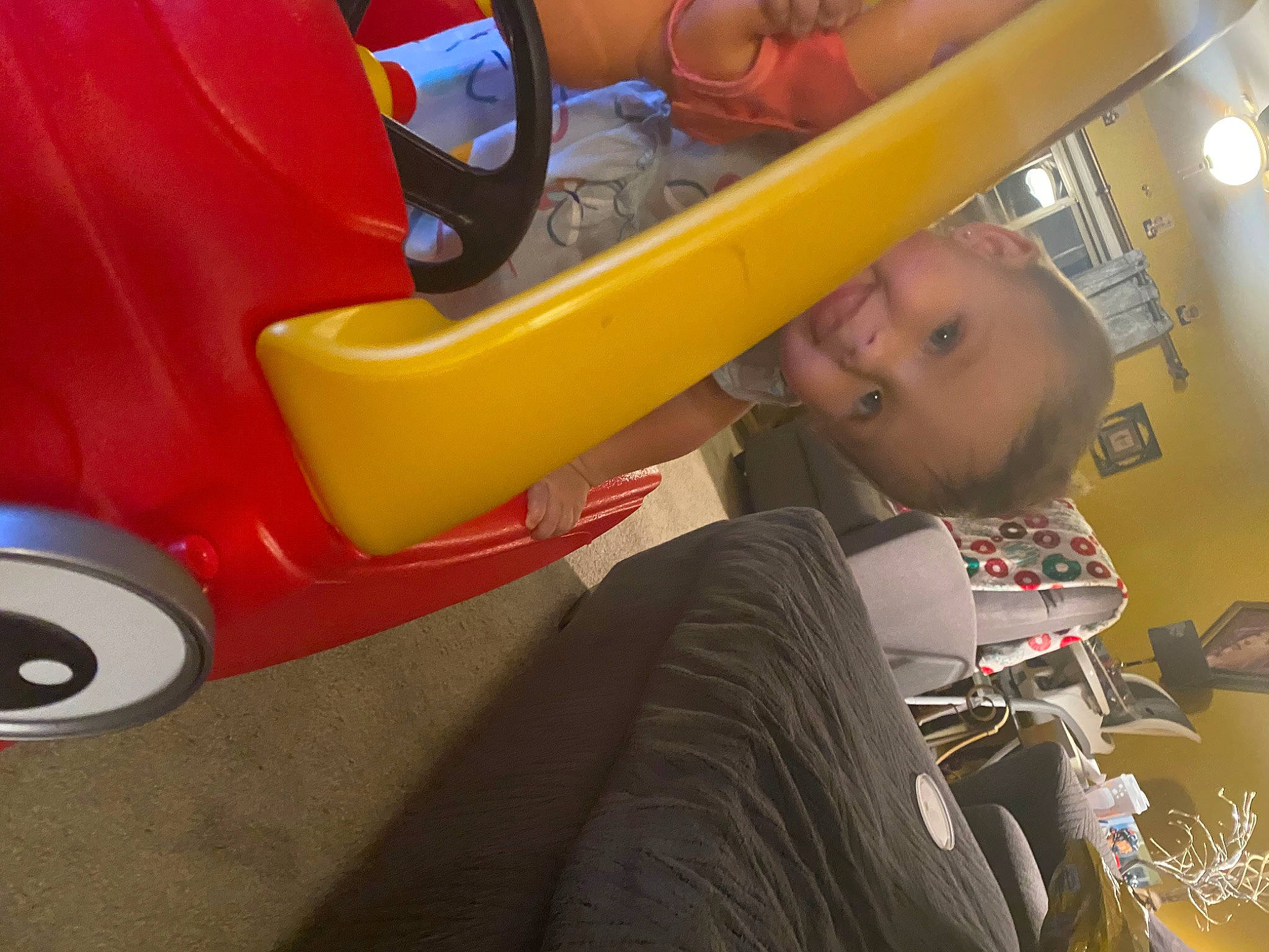 Gemma joined the competition — help win amazing prizes! automotive_design, automotive_exterior, automotive_tire, automotive_wheel_system, child, chute, fender, flooring, fun, human_leg, leisure, motor_vehicle, person, plastic, recreation, smile, synthetic_rubber, tire, toddler, vehicle_door