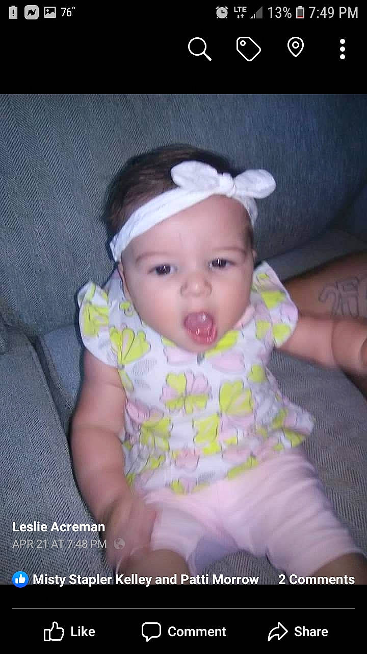 Raegan joined the competition — help win amazing prizes! baby, baby_toddler_clothing, cheek, child, hair_accessory, headband, headgear, person, photo_caption, photography, smile, toddler