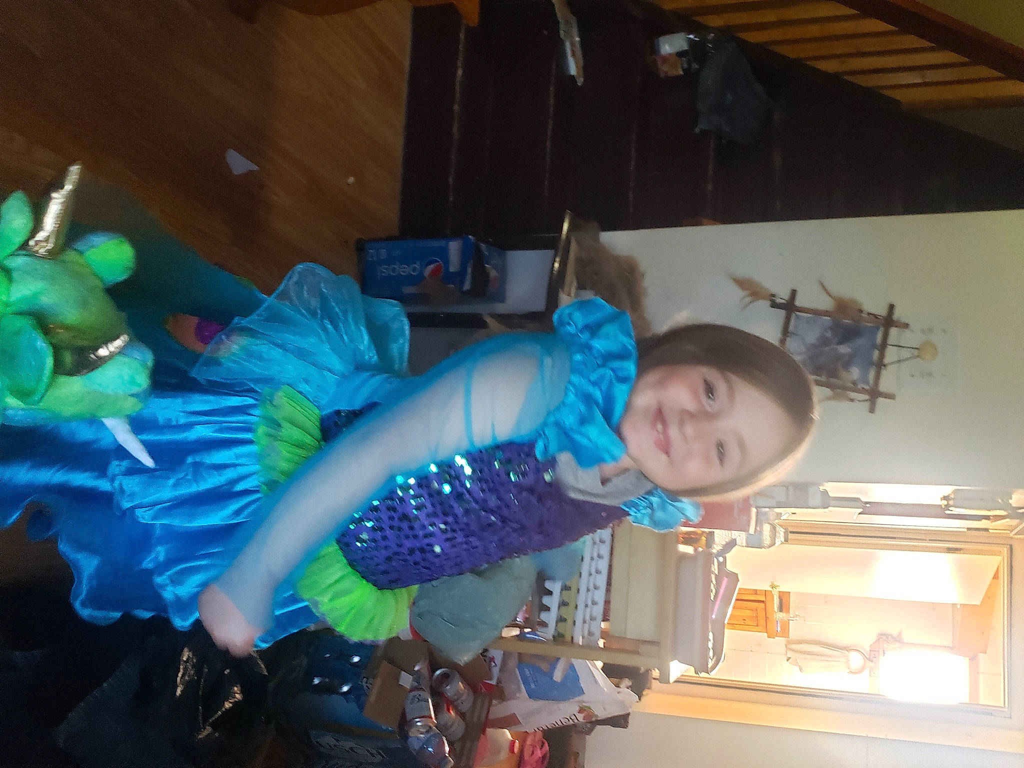 Christina joined the competition — help win amazing prizes! costume, electric_blue, event, fun, joy, party_supply, person, plastic, room, smile, toddler