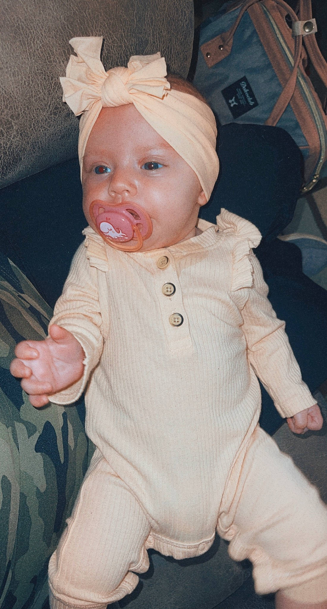 Haizlynn joined the competition — help win amazing prizes! arm, baby, baby_toddler_clothing, cap, cheek, child, eye, gesture, head, headgear, human_body, iris, lip, mouth, nose, outerwear, person, pink, skin, sleeve