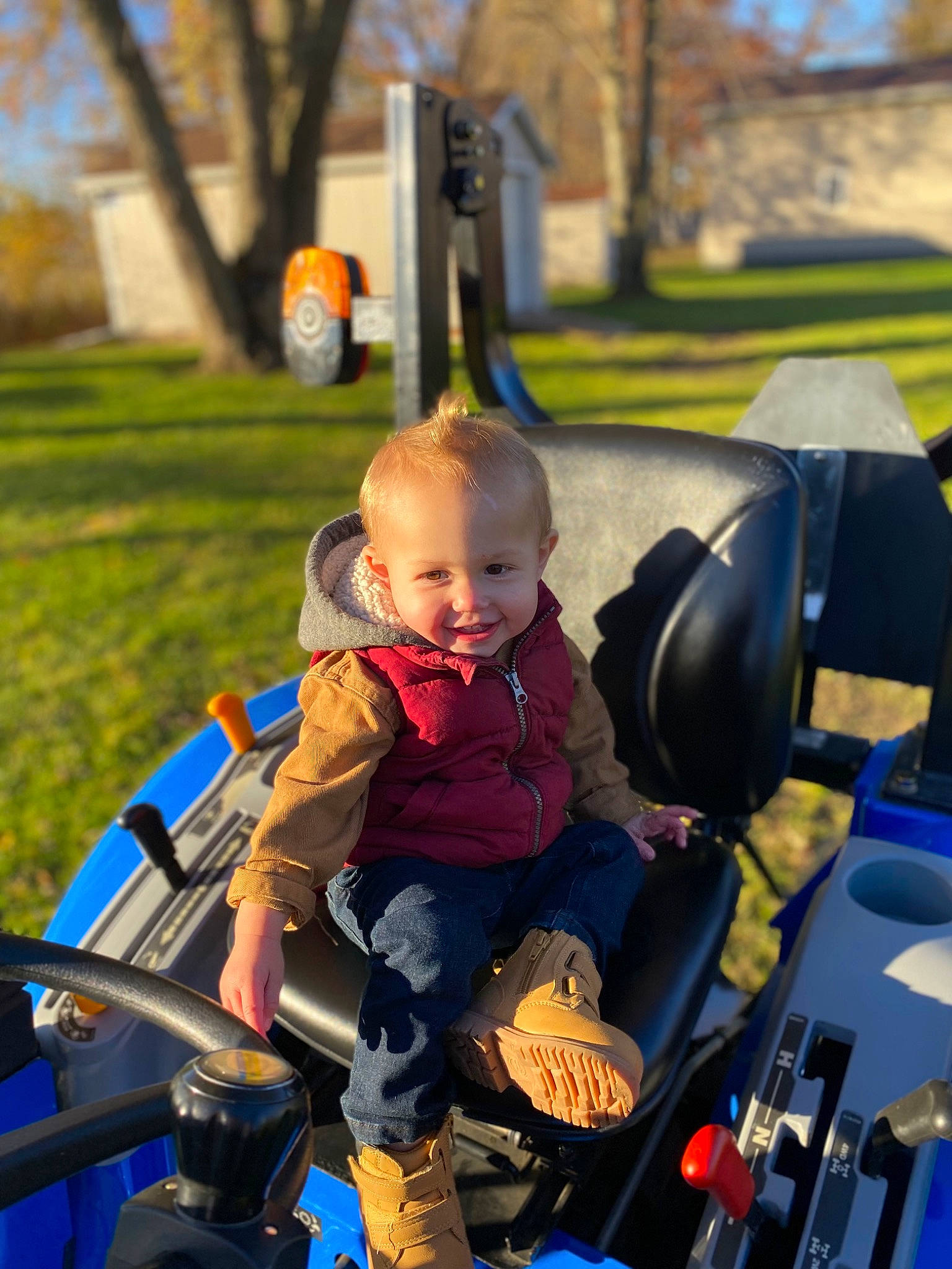 Liam joined the competition — help win amazing prizes! auto_part, baby, baby_carriage, baby_products, child, electric_blue, fun, grass, happy, joy, leisure, motor_vehicle, person, plant, play, recreation, sitting, steering_wheel, toddler, travel