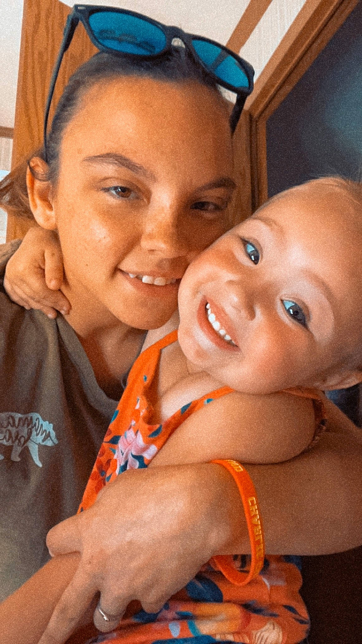 Emma Grace is registered to the contest to win money with this photo: blue, cheek, chin, eye, eyebrow, face, facial_expression, forehead, gesture, hairstyle, happy, head, iris, joy, lip, mouth, nose, organ, person, skin