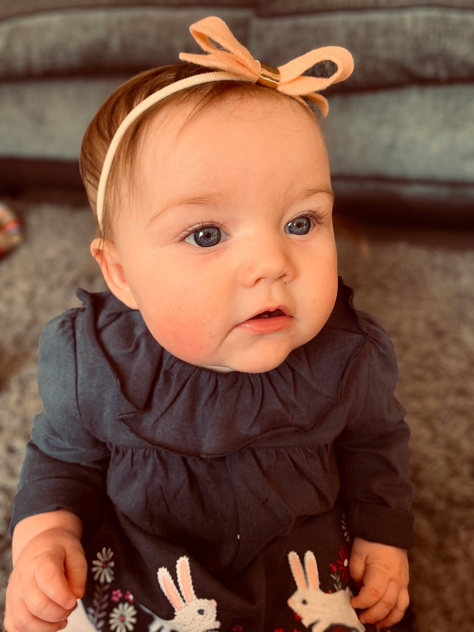 Avah joined the competition — help win amazing prizes! baby, baby_toddler_clothing, cheek, ear, eye, eyelash, facial_expression, finger, flash_photography, hand, happy, iris, lip, nose, organ, people_in_nature, person, plant, skin, sleeve